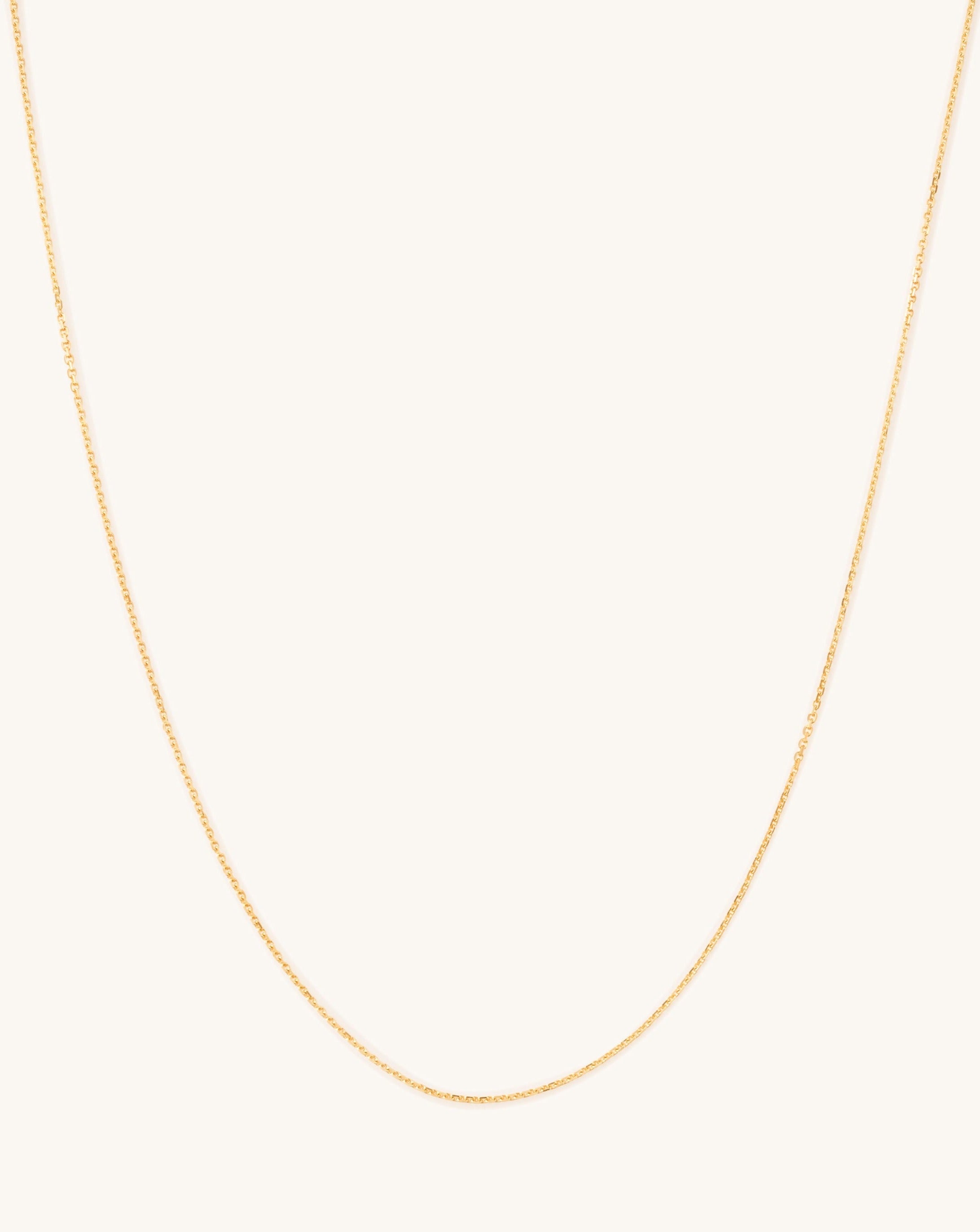 0.80mm Solid Gold Cable Chain - Sparkle Society