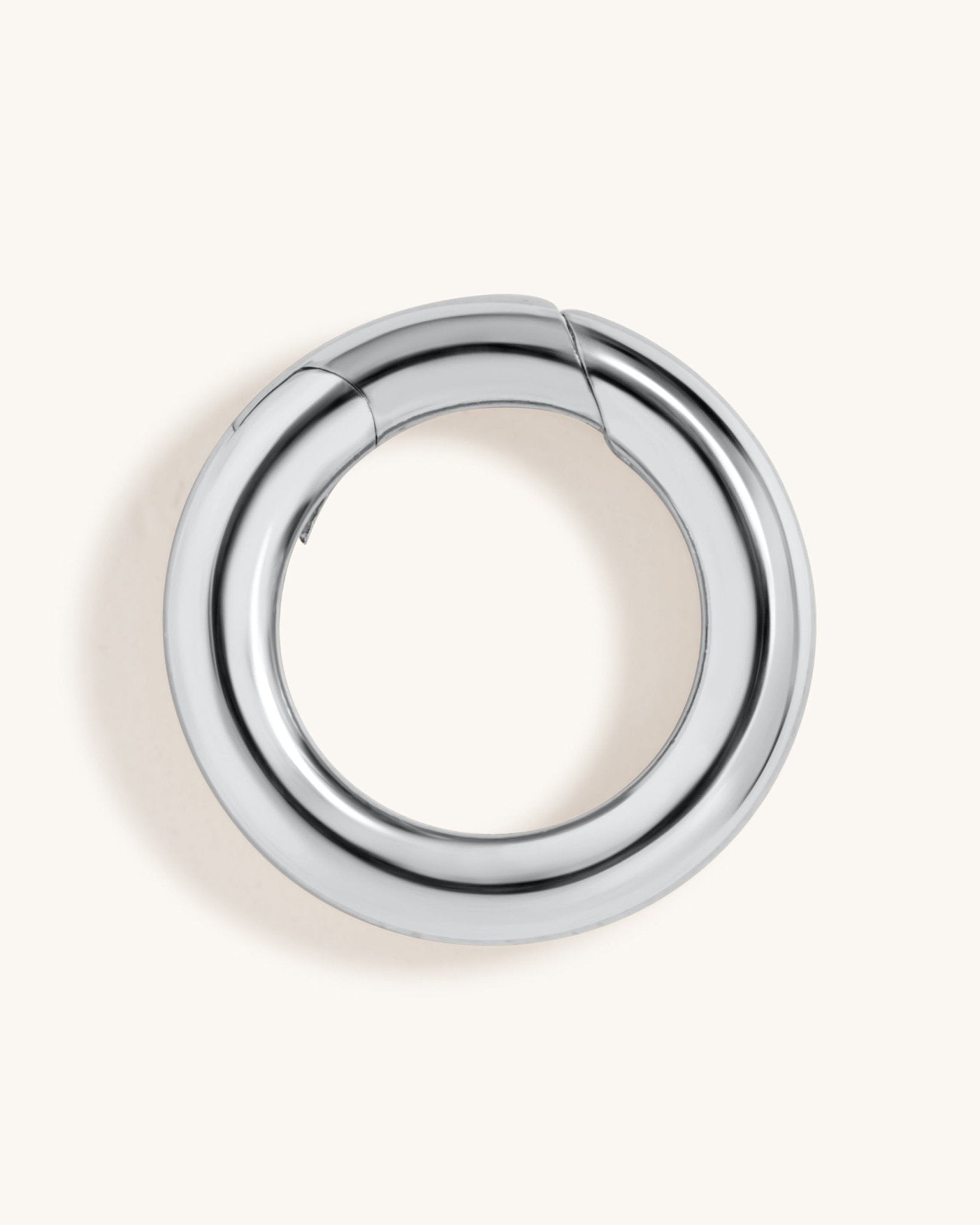 12mm Round Solid Gold Push In Connector - Sparkle Society