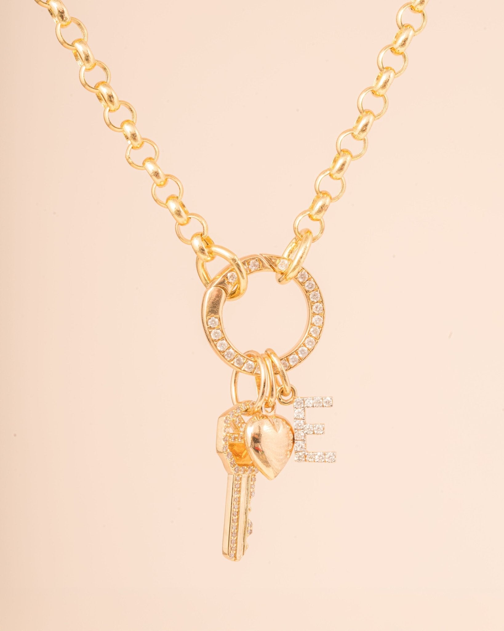 15mm Round Diamond Push In Connector - Sparkle Society