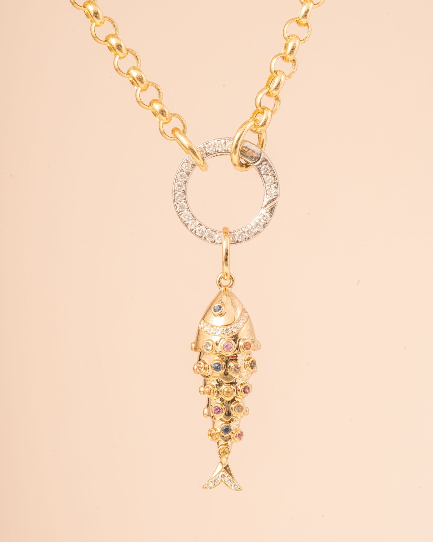 15mm Round Diamond Push In Connector - Sparkle Society