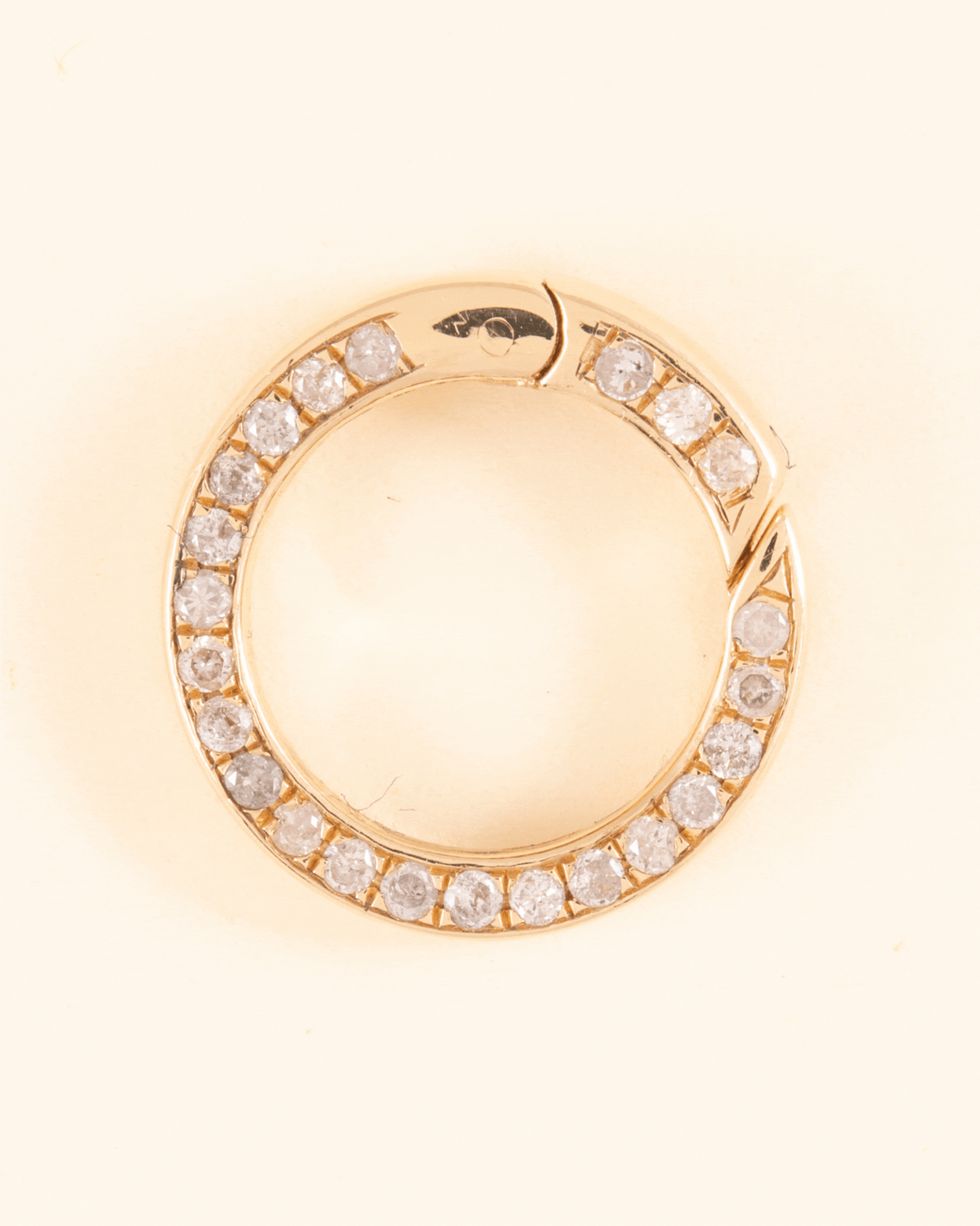 15mm Round Diamond Push In Connector - Sparkle Society