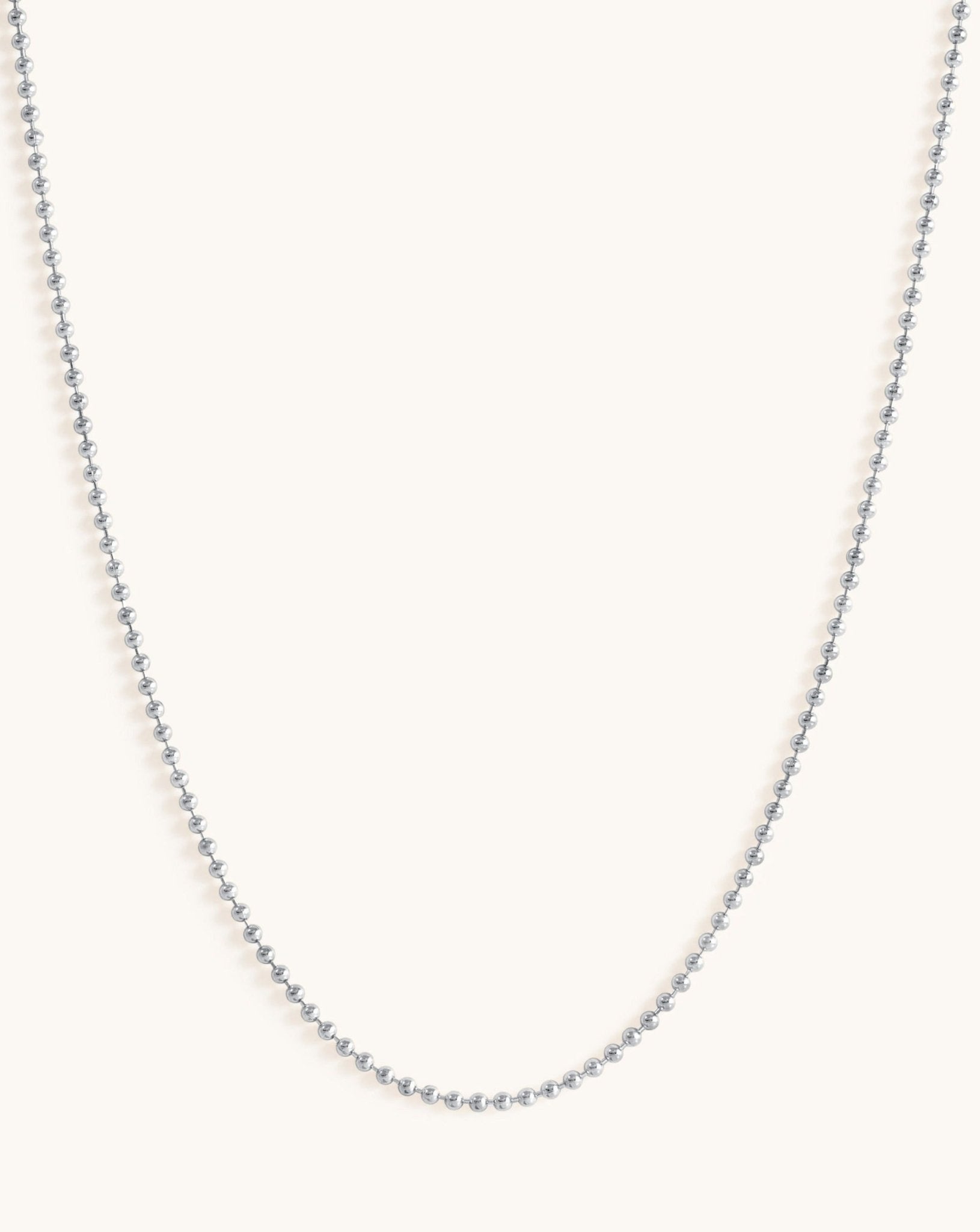 1.5mm Solid Gold Bead Chain - Sparkle Society