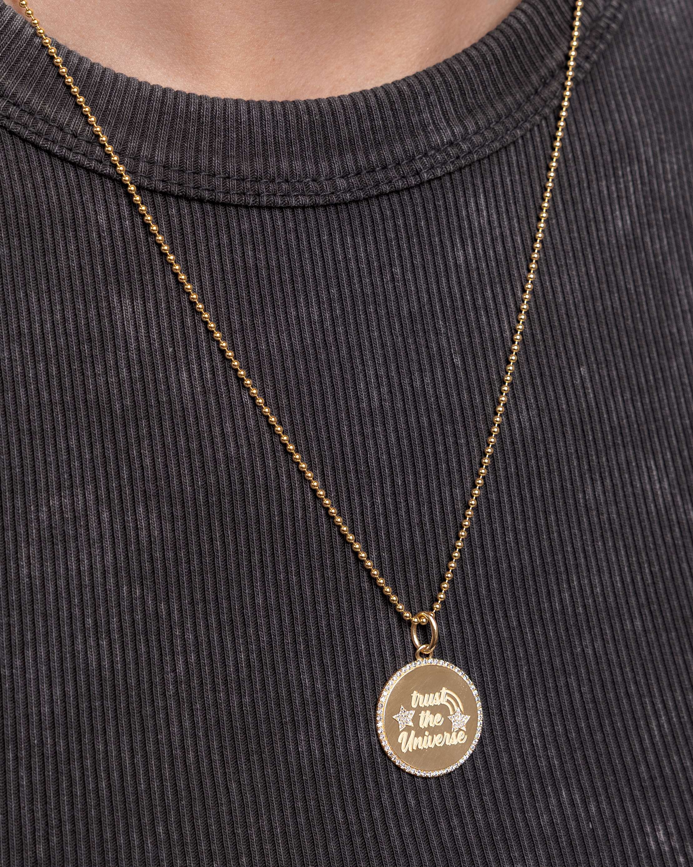 1.5mm Solid Gold Bead Chain - Sparkle Society