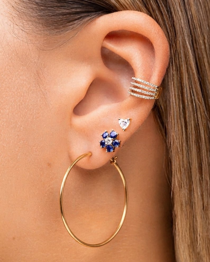 2mm Hollow Gold Tube Hoops - Sparkle Society