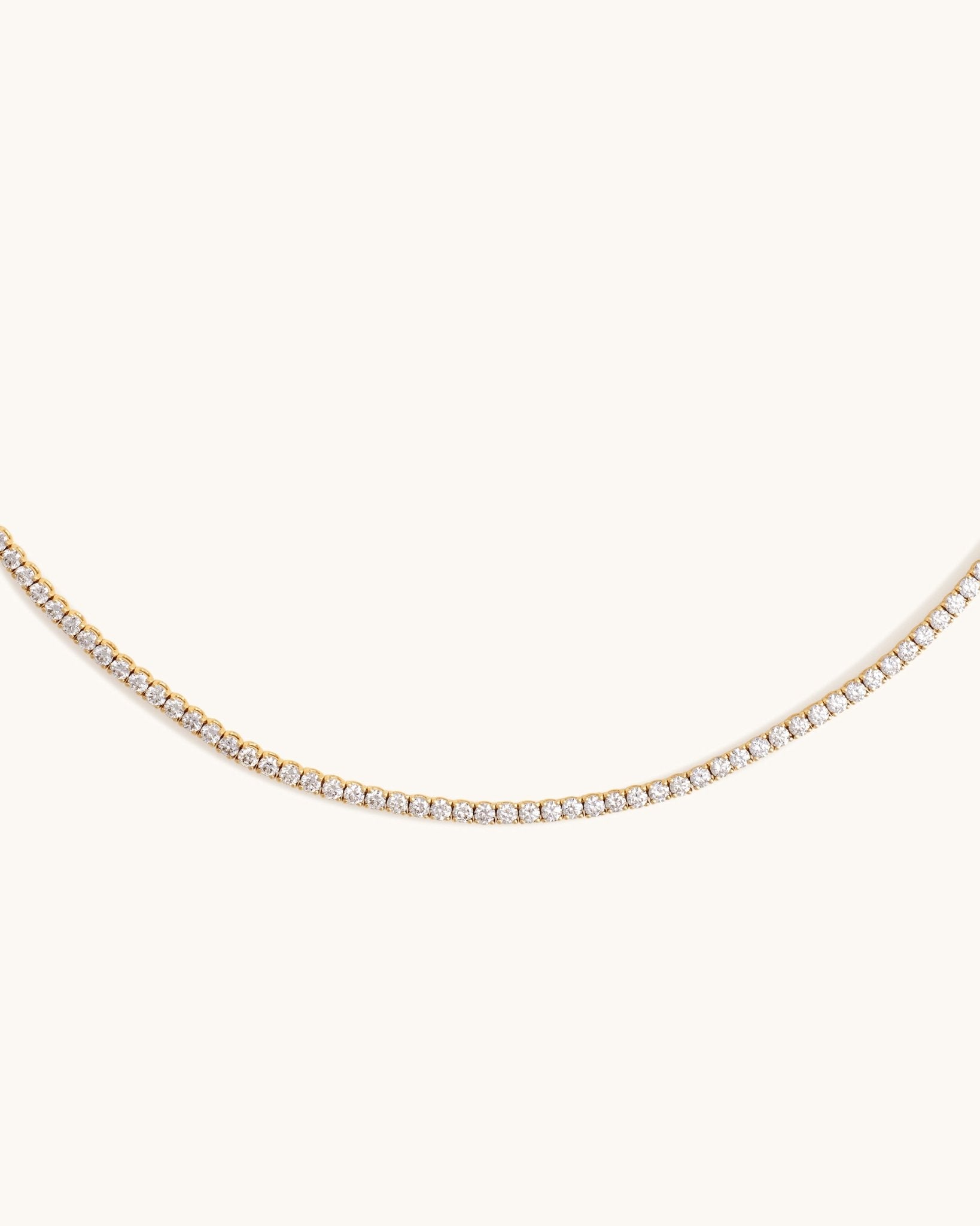 3.89ct Diamond Prong Adjustable Bolo Tennis Choker - Sparkle Society