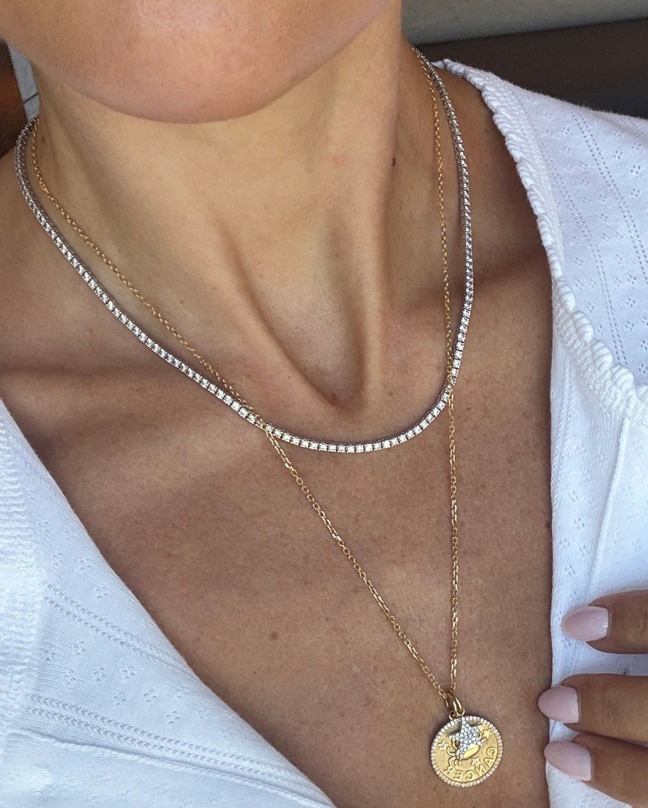 5.15ct Diamond Prong Tennis Necklace - Sparkle Society