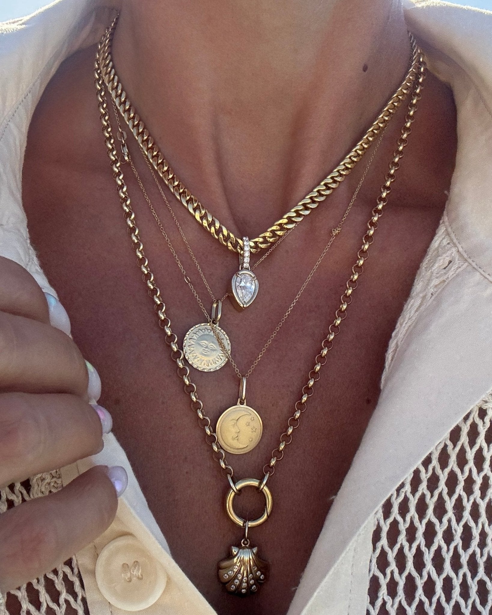 5mm Hollow Gold Cuban Necklace - Sparkle Society