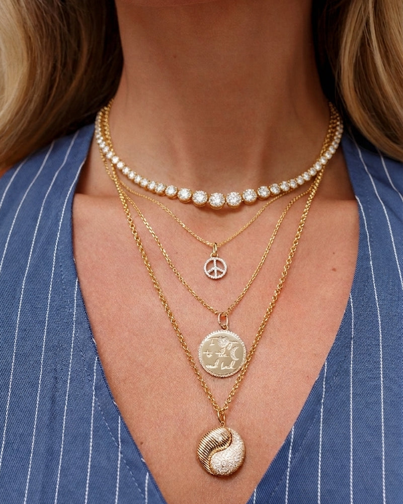 6.75CT Diamond Crown Tennis Necklace - Sparkle Society