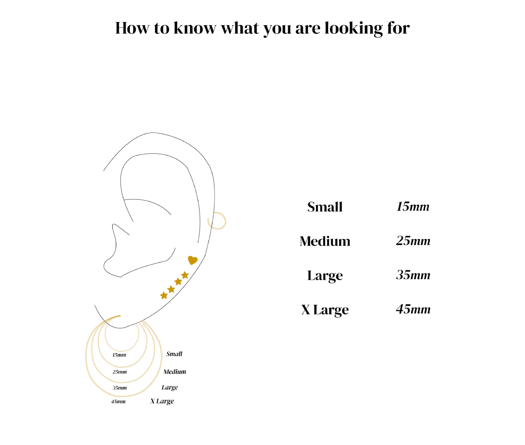 Gold and Diamond Chunky Hoops