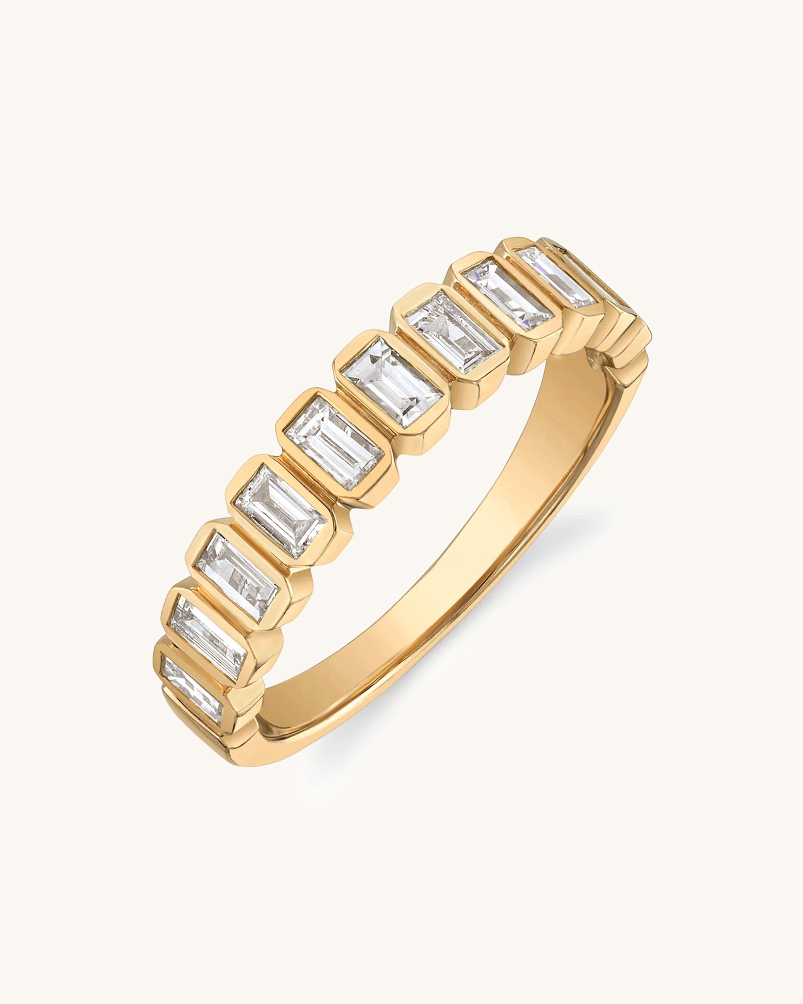 Baguette Diamond Band Ring - Sparkle Society