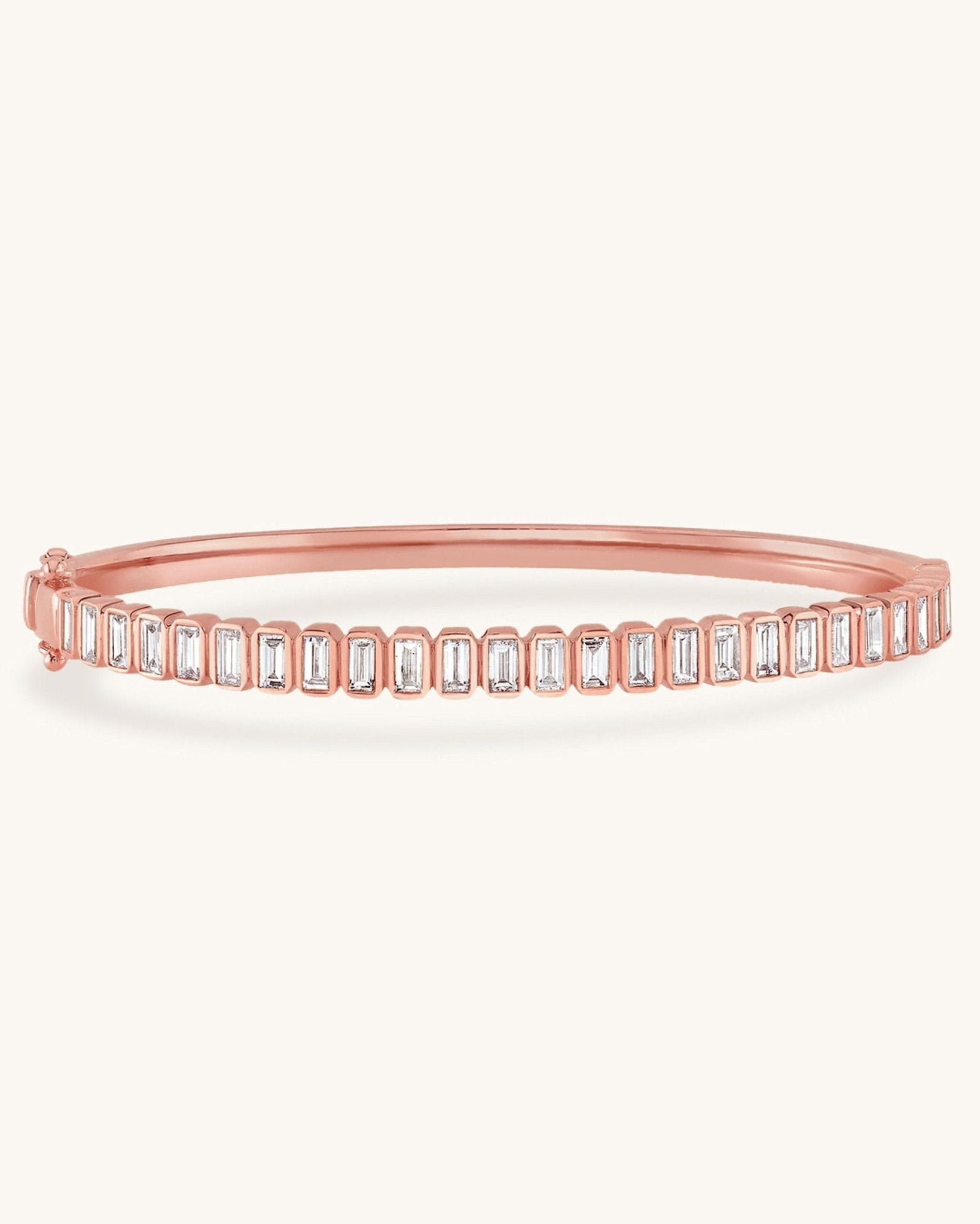 Baguette Diamond Bangle - Sparkle Society