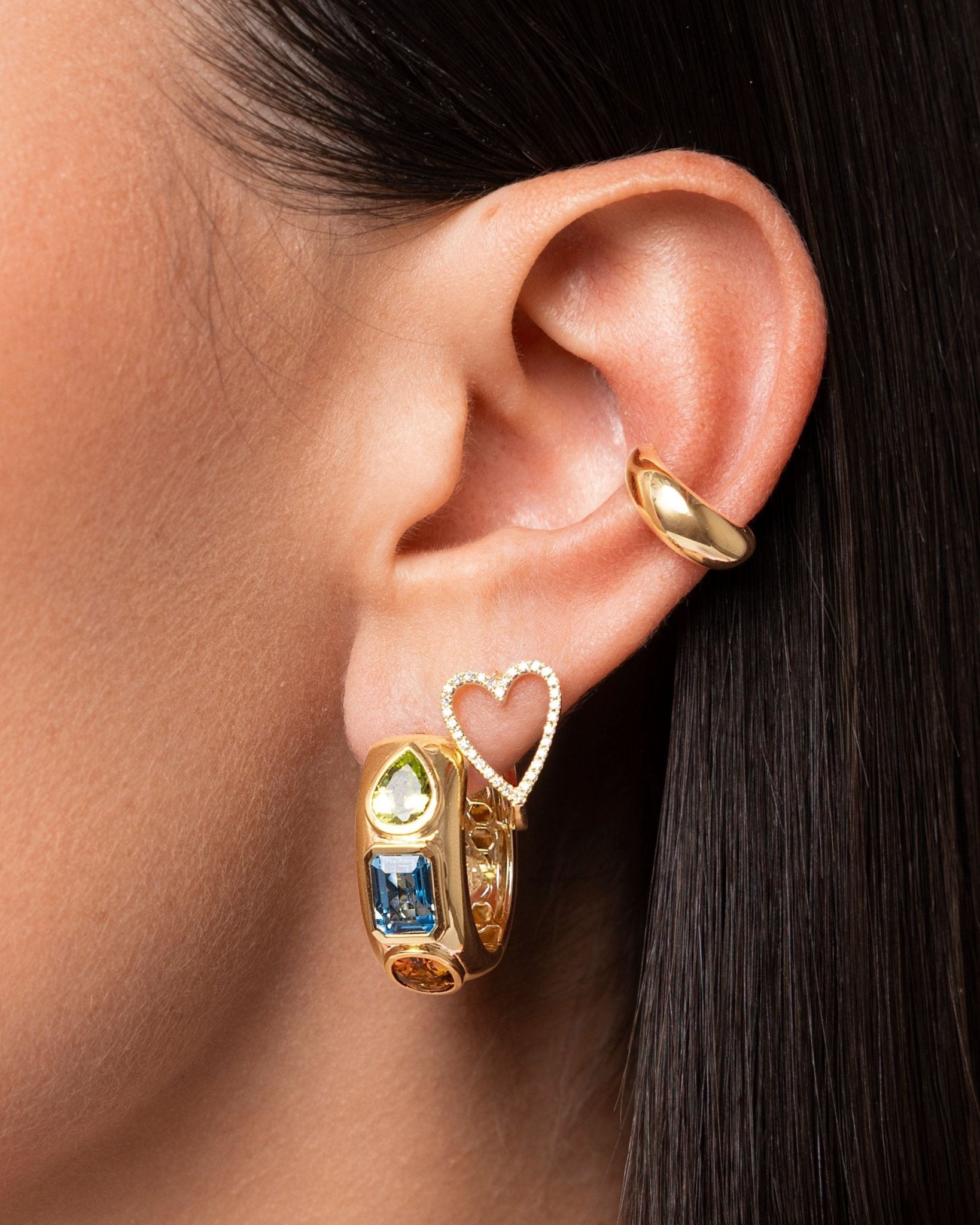 Chunky Gold Ear Cuff - Sparkle Society