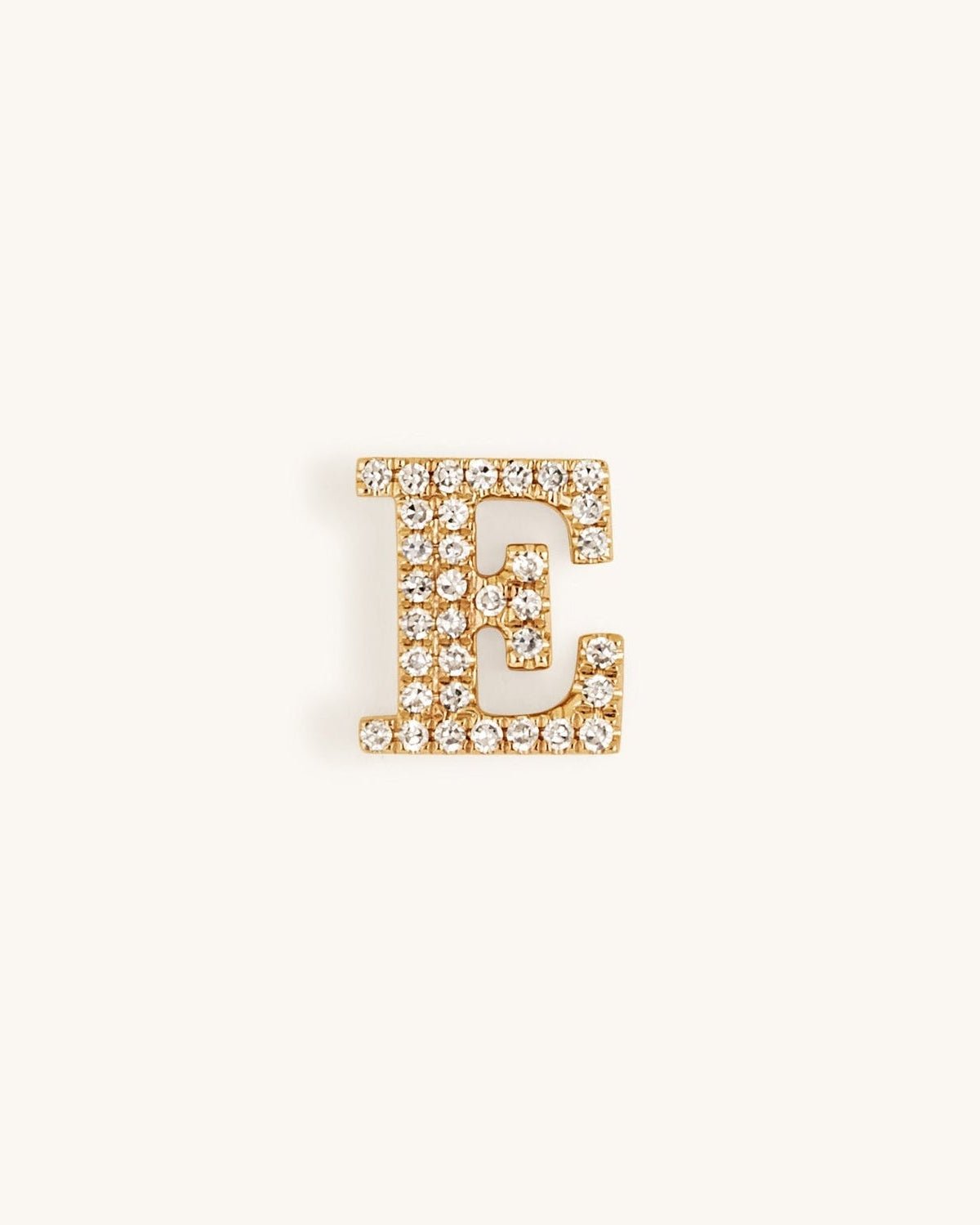Diamond Block Initial Charm - Sparkle Society