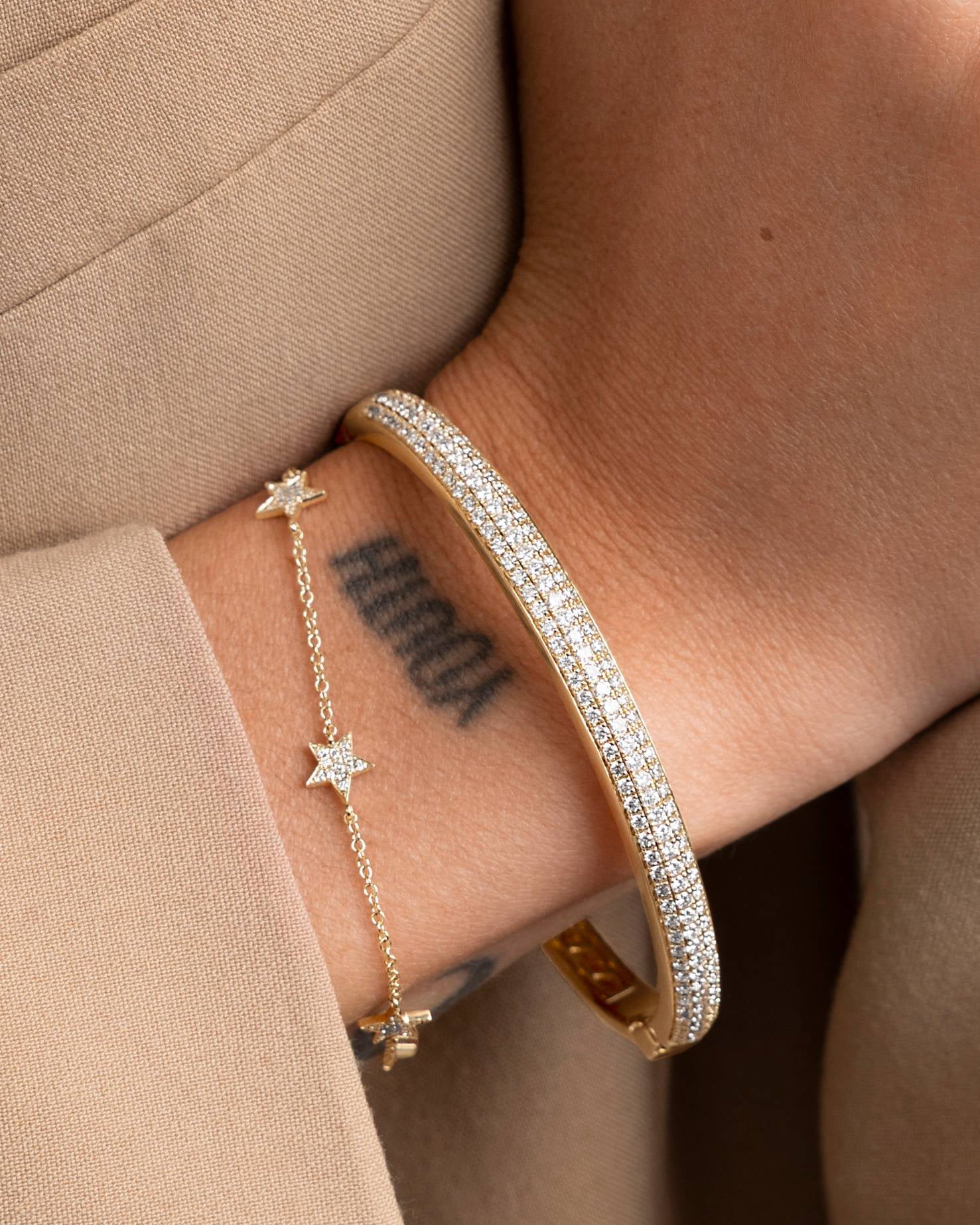 Diamond Bombe Bangle - Sparkle Society