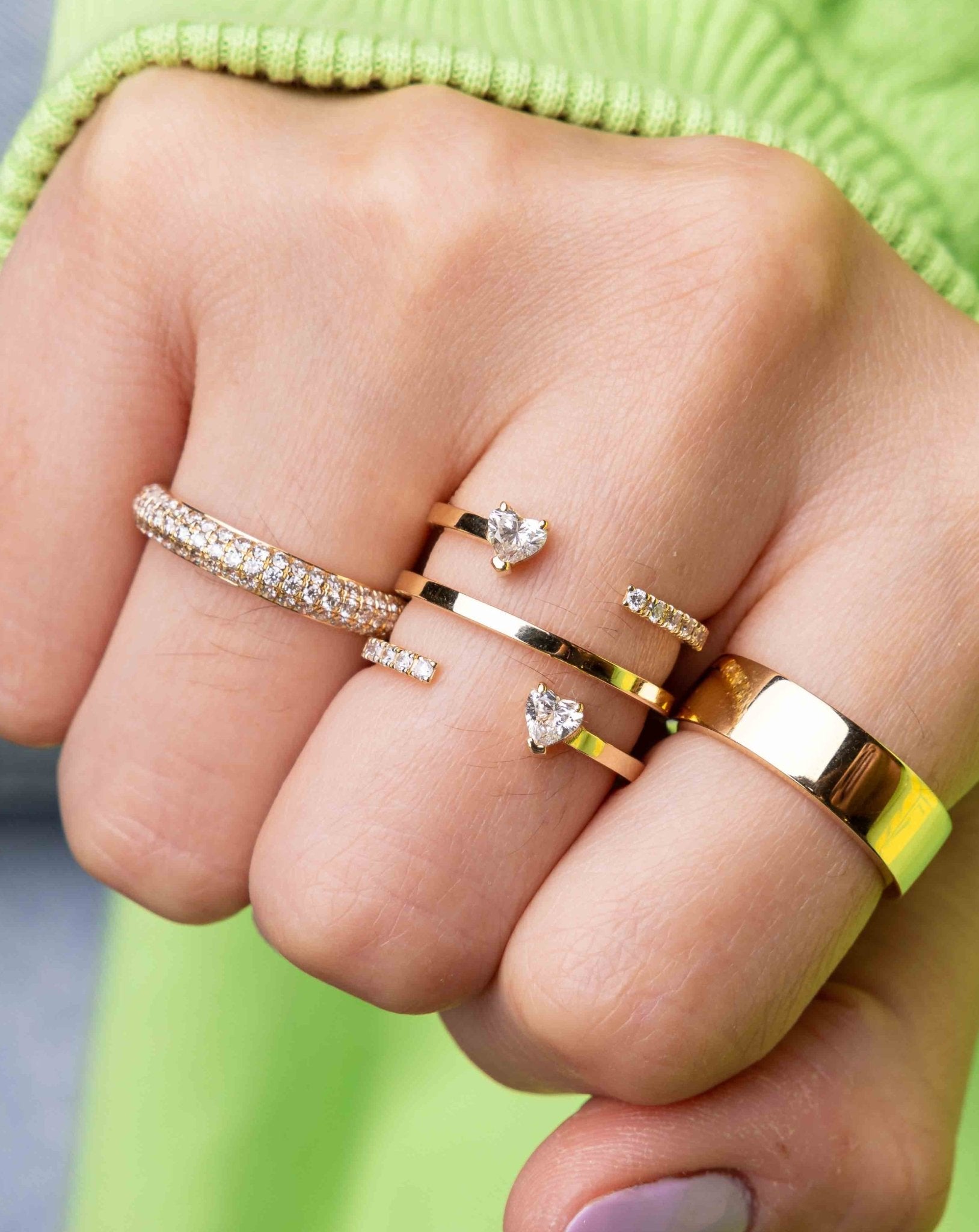 Diamond Bombe Ring - Sparkle Society