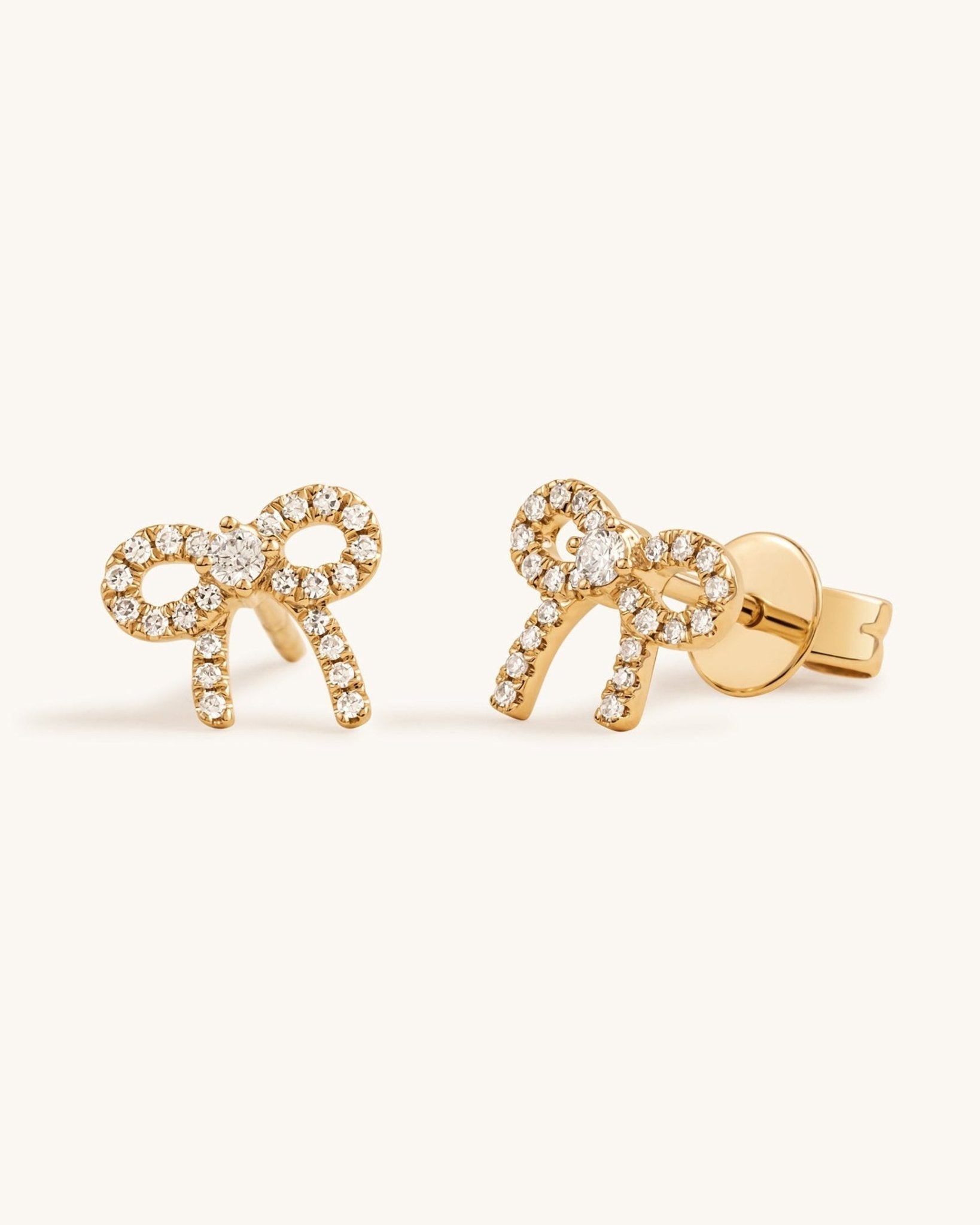 Diamond Bow Studs - Sparkle Society