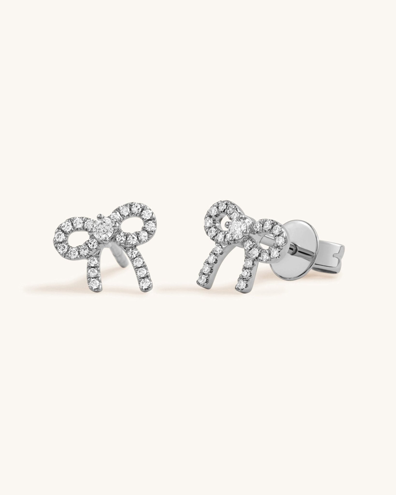 Diamond Bow Studs - Sparkle Society