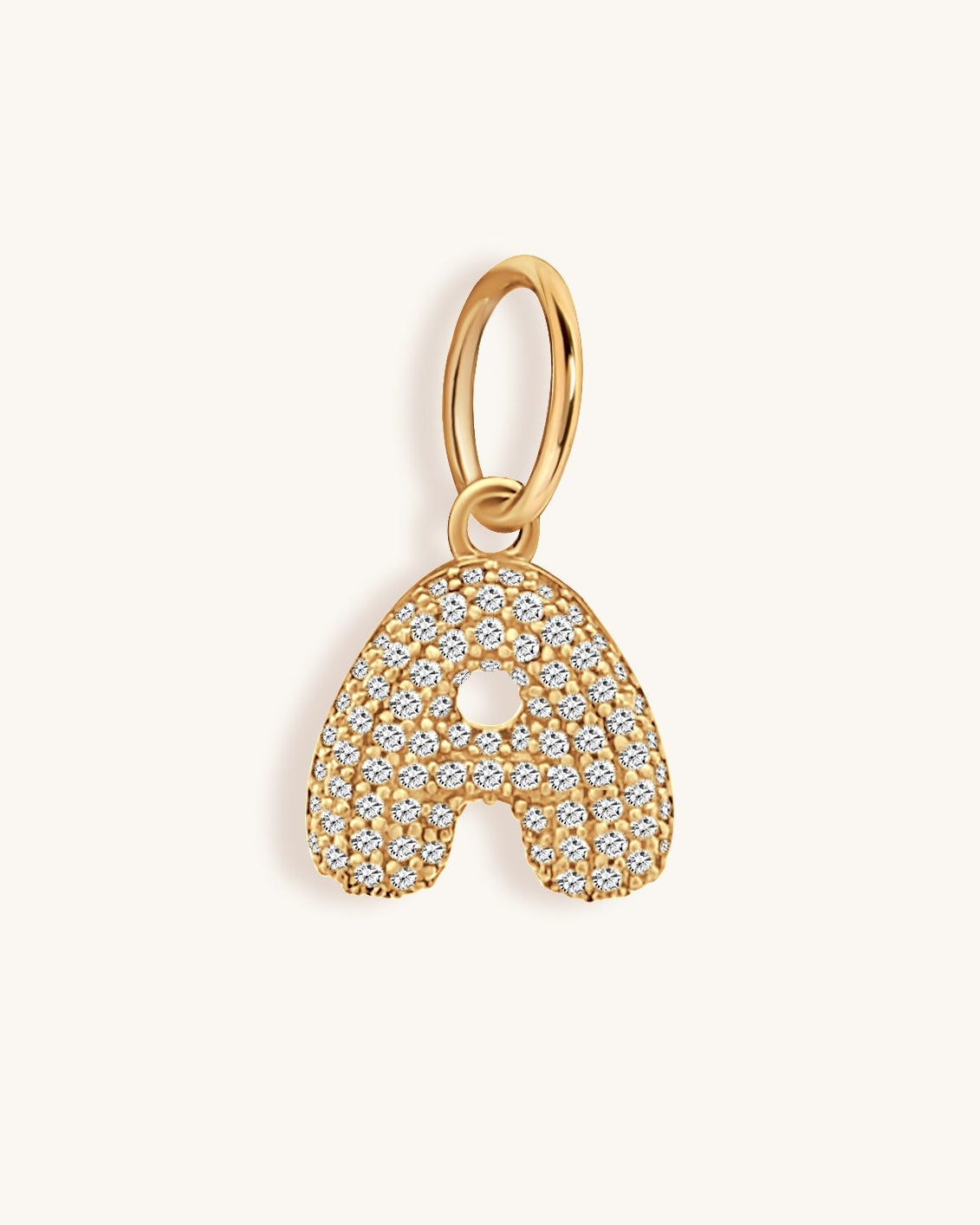 Diamond Bubble Font Initial Charm - Sparkle Society