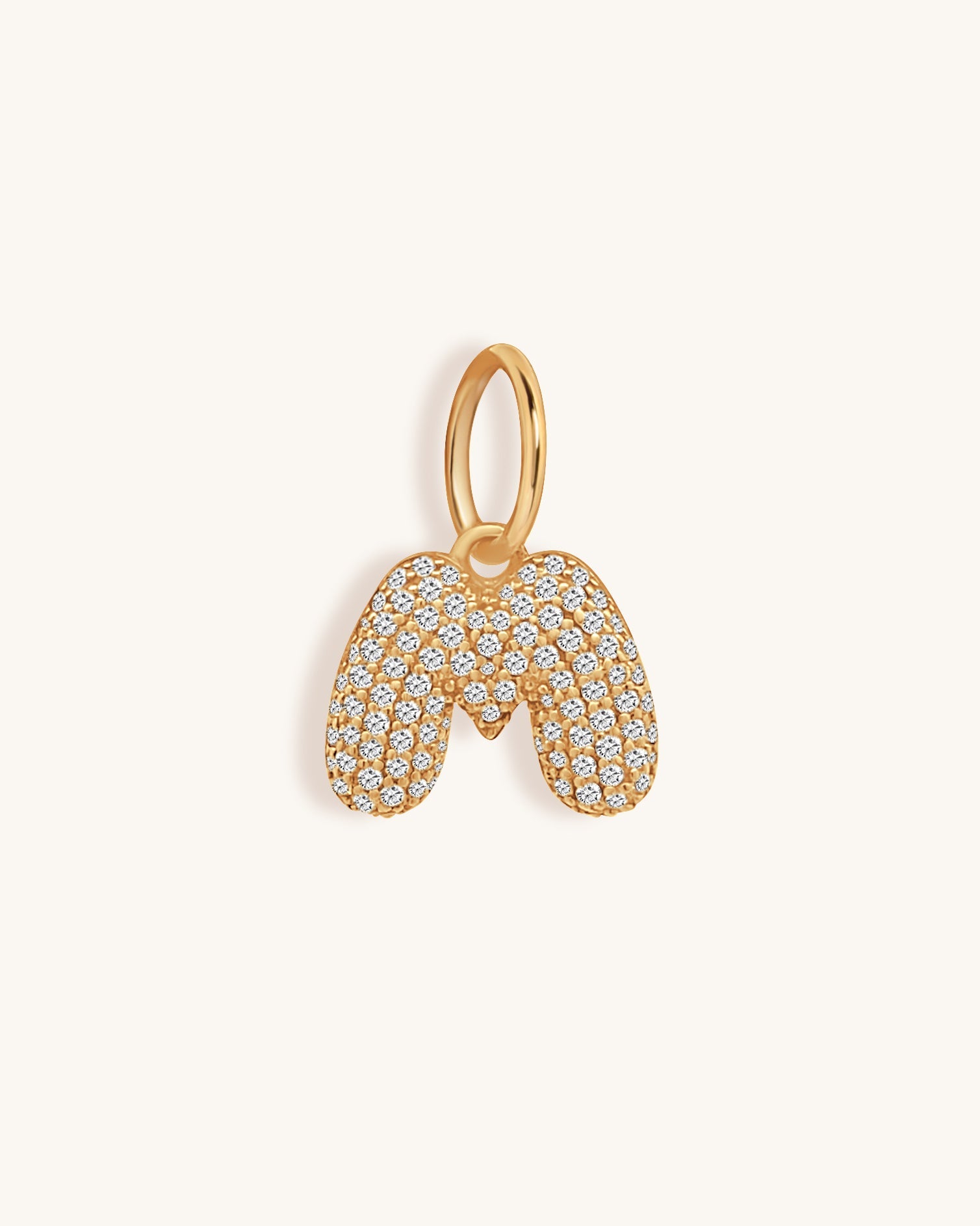 Diamond Bubble Font Initial Charm - Sparkle Society