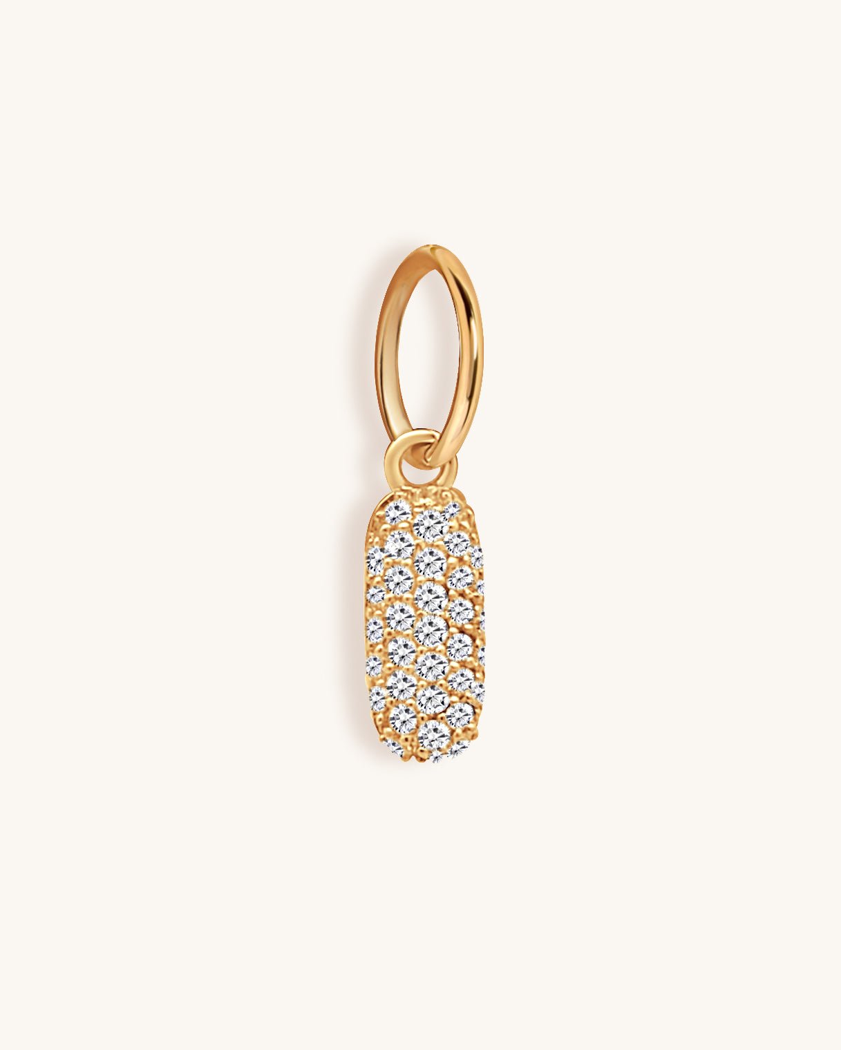 Diamond Bubble Font Initial Charm - Sparkle Society