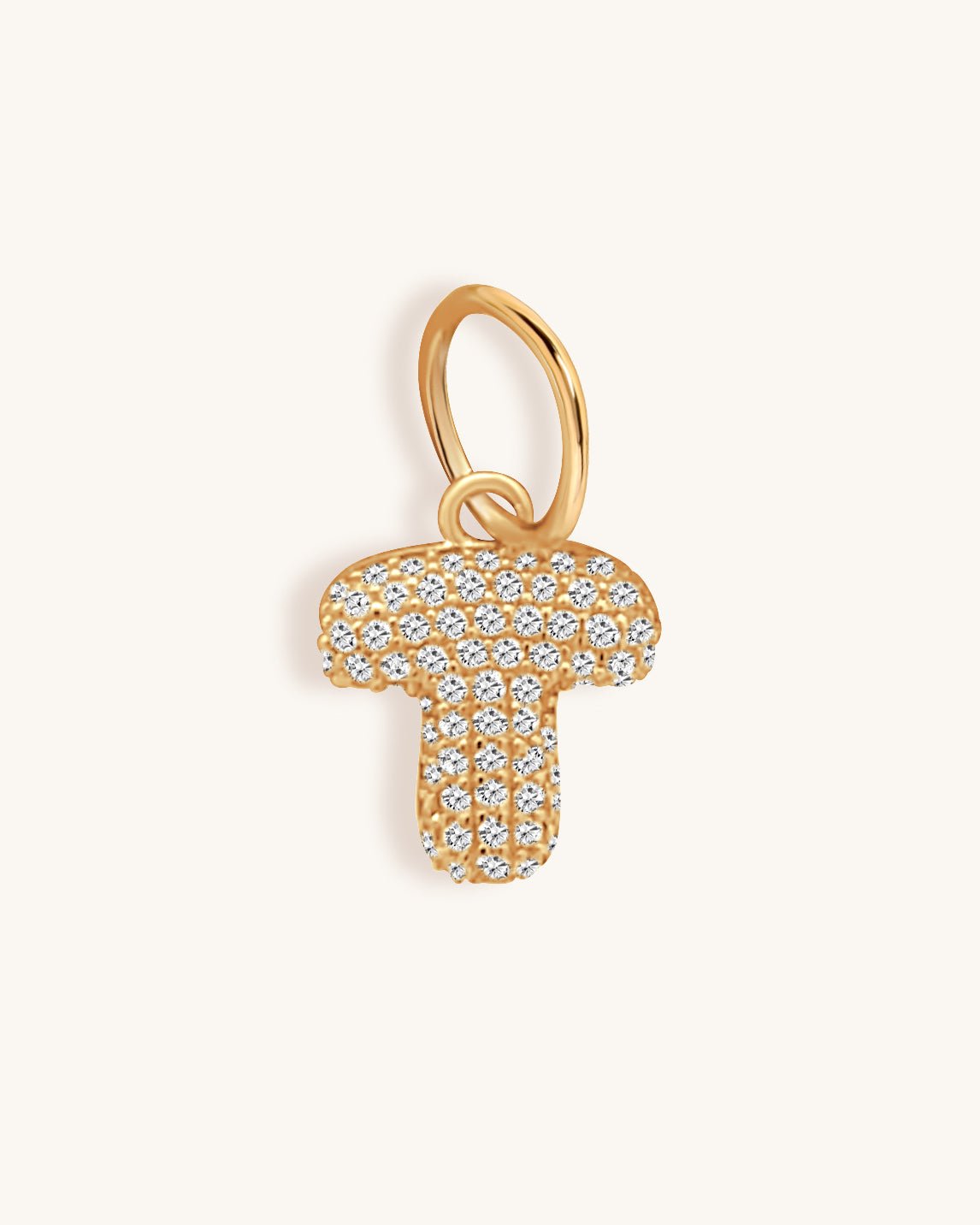 Diamond Bubble Font Initial Charm - Sparkle Society