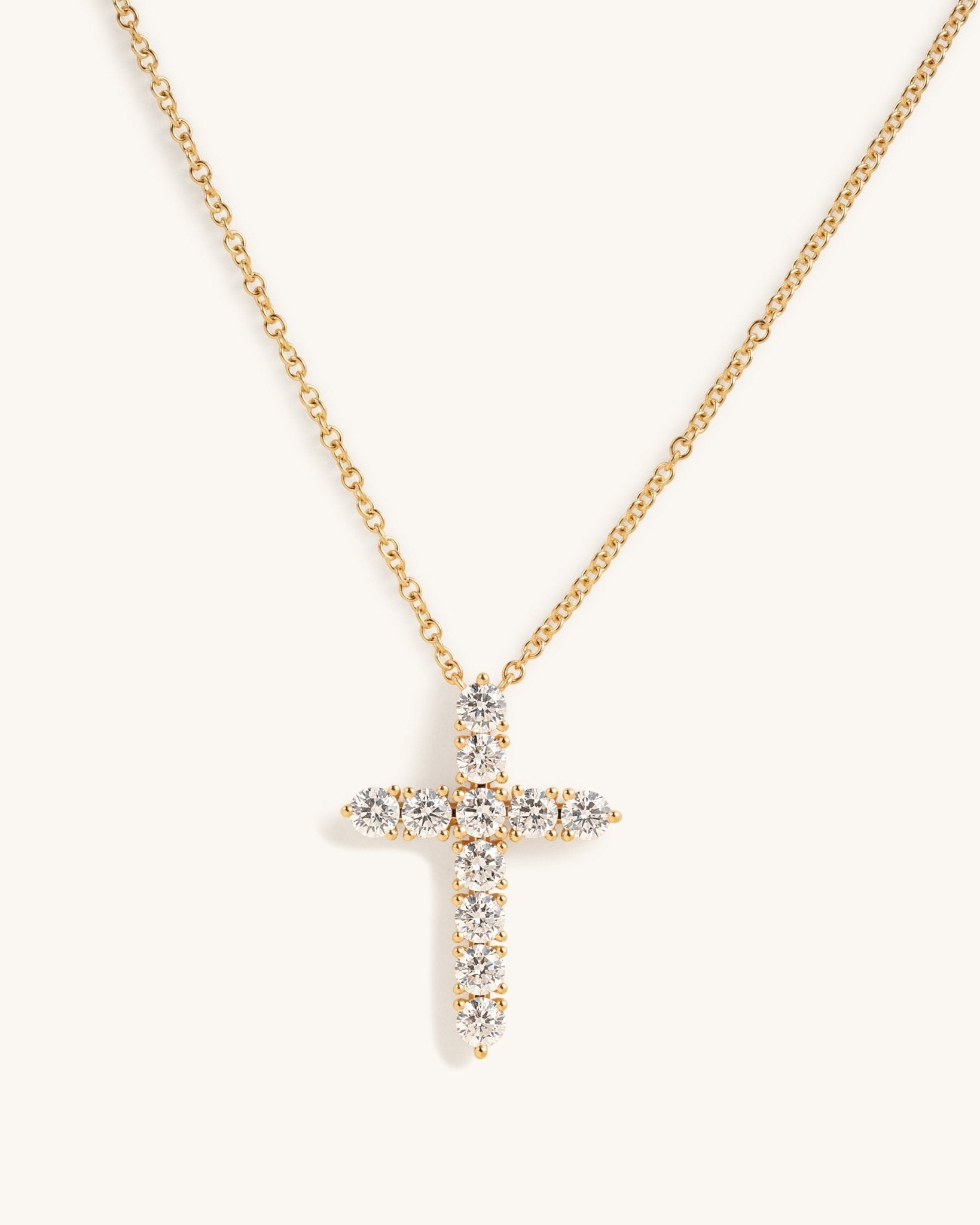 Diamond Cross Necklace - Sparkle Society