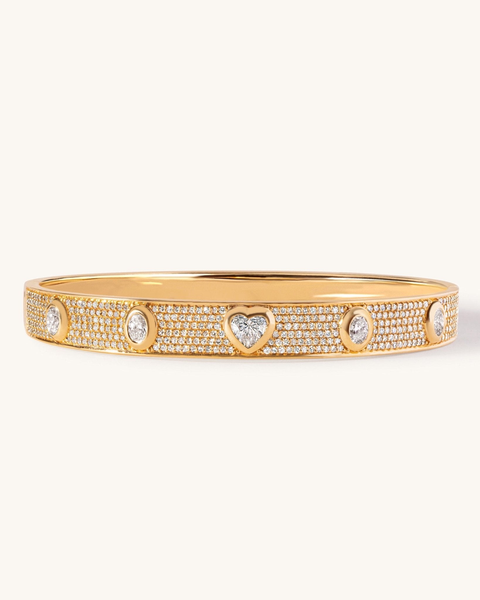 Diamond Fancy Bangle Bracelet - Sparkle Society