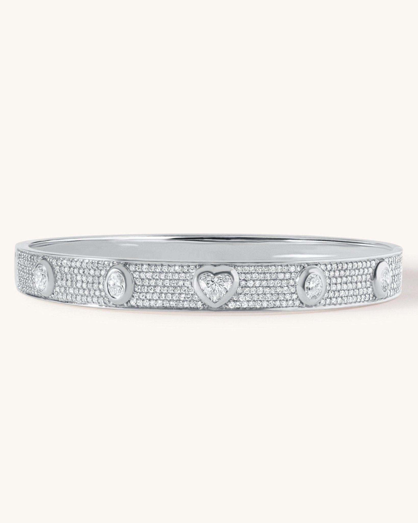 Diamond Fancy Bangle Bracelet - Sparkle Society