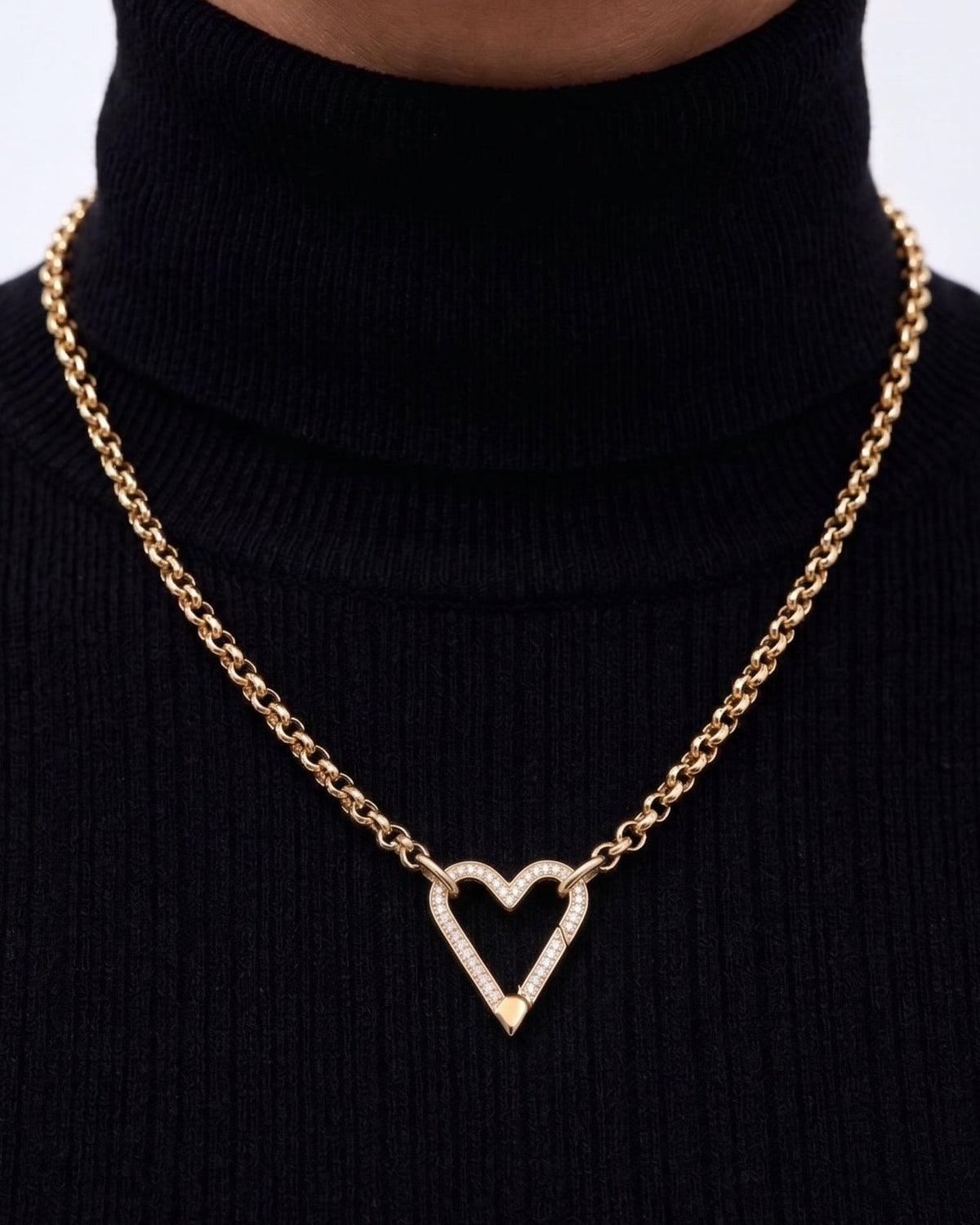 Diamond Heart Push In Connector - Sparkle Society