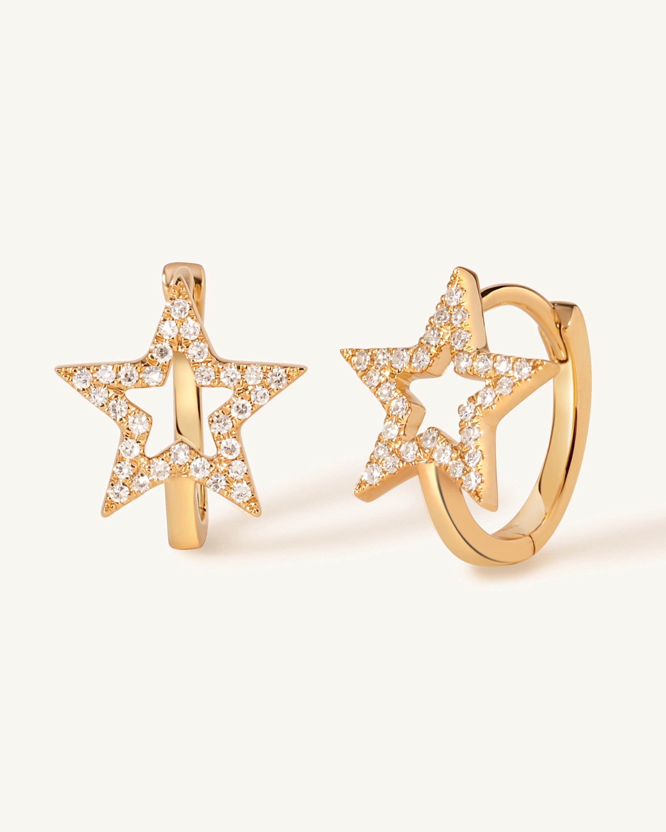 Diamond Open Star Huggies - Sparkle Society
