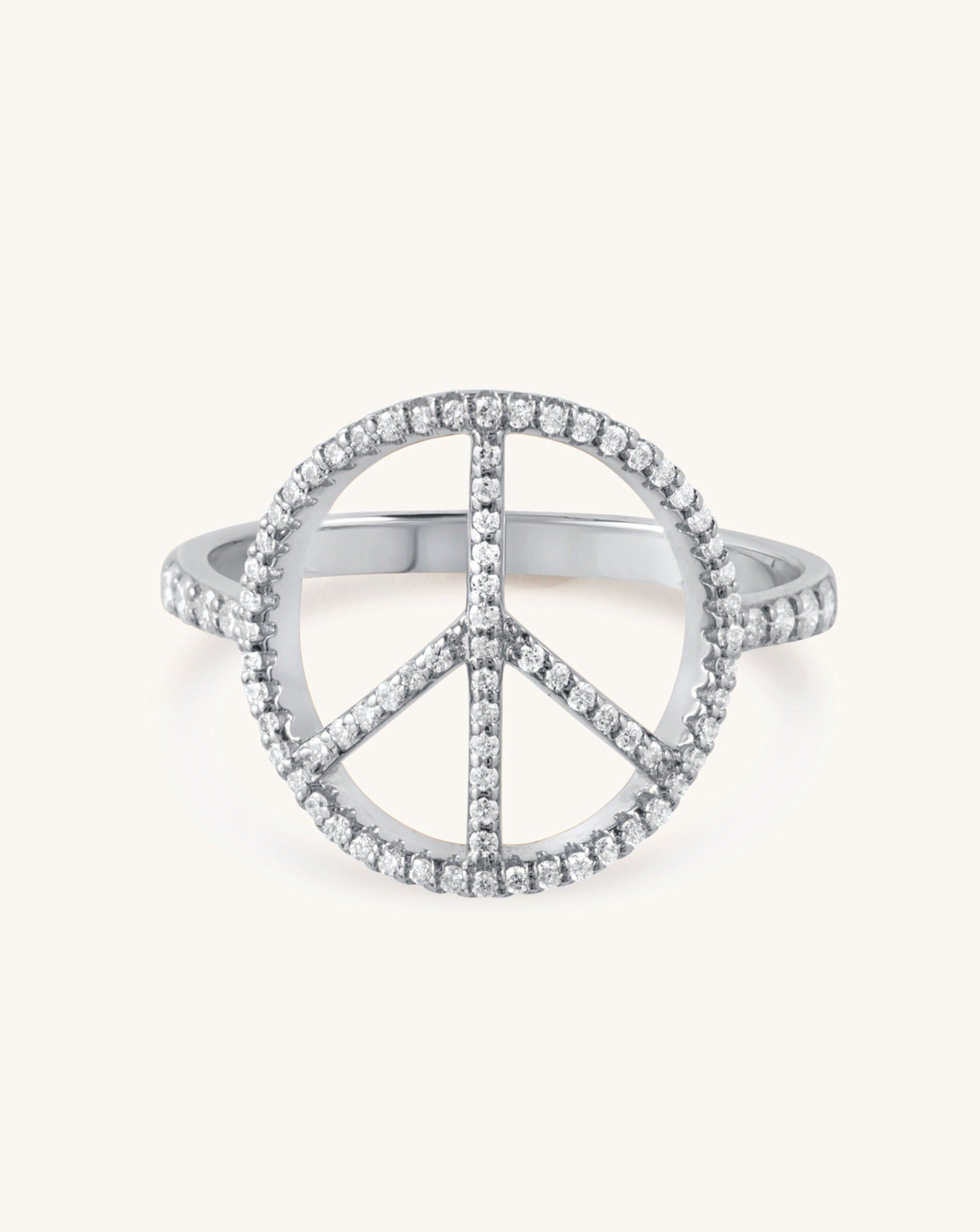 Diamond Peace Ring - Sparkle Society