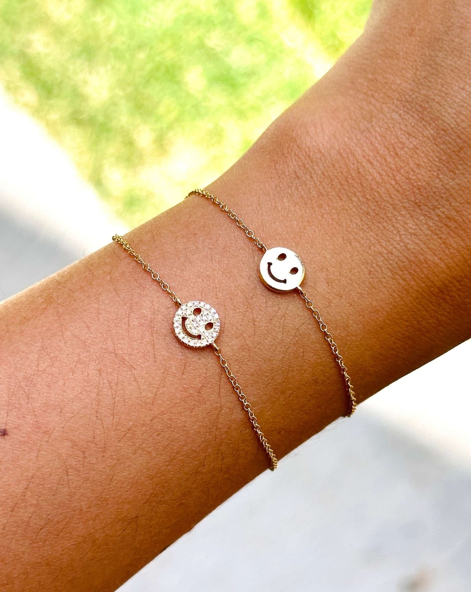 Diamond Smiley Face Bracelet - Sparkle Society