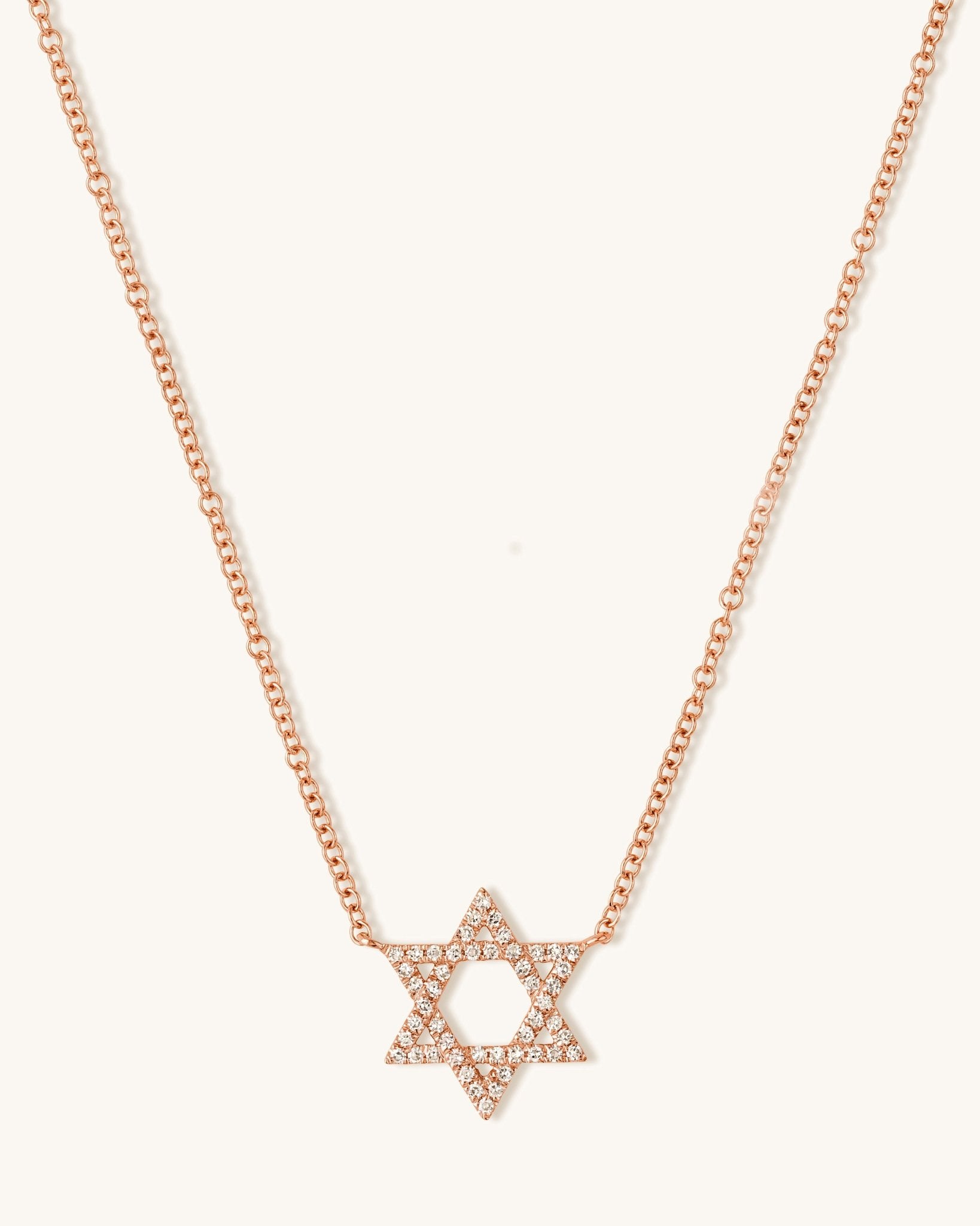 Diamond Star Of David Necklace - Sparkle Society