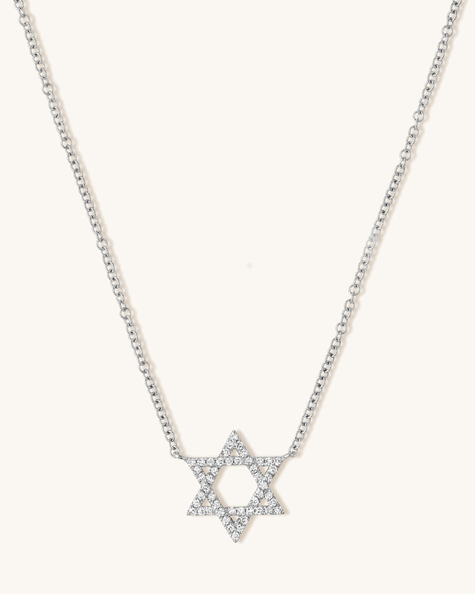 Diamond Star Of David Necklace - Sparkle Society