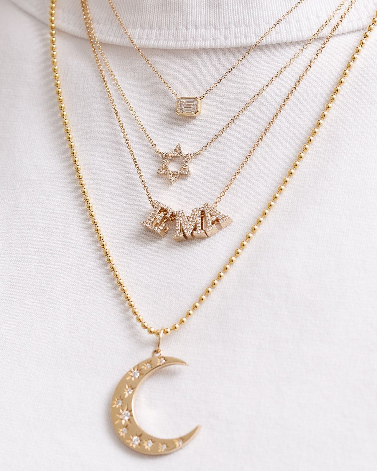 Diamond Star Of David Necklace - Sparkle Society