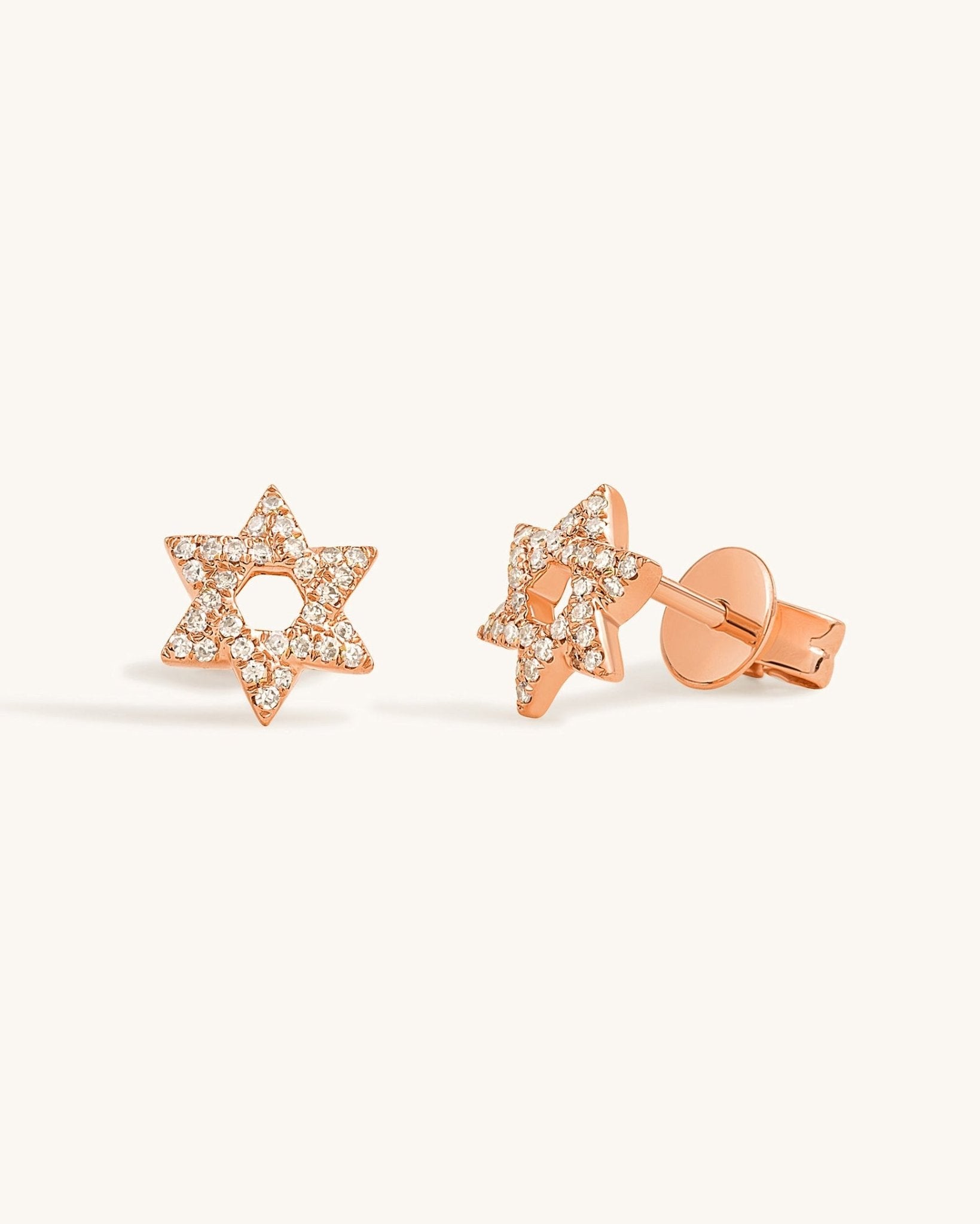 Diamond Star of David Studs - Sparkle Society