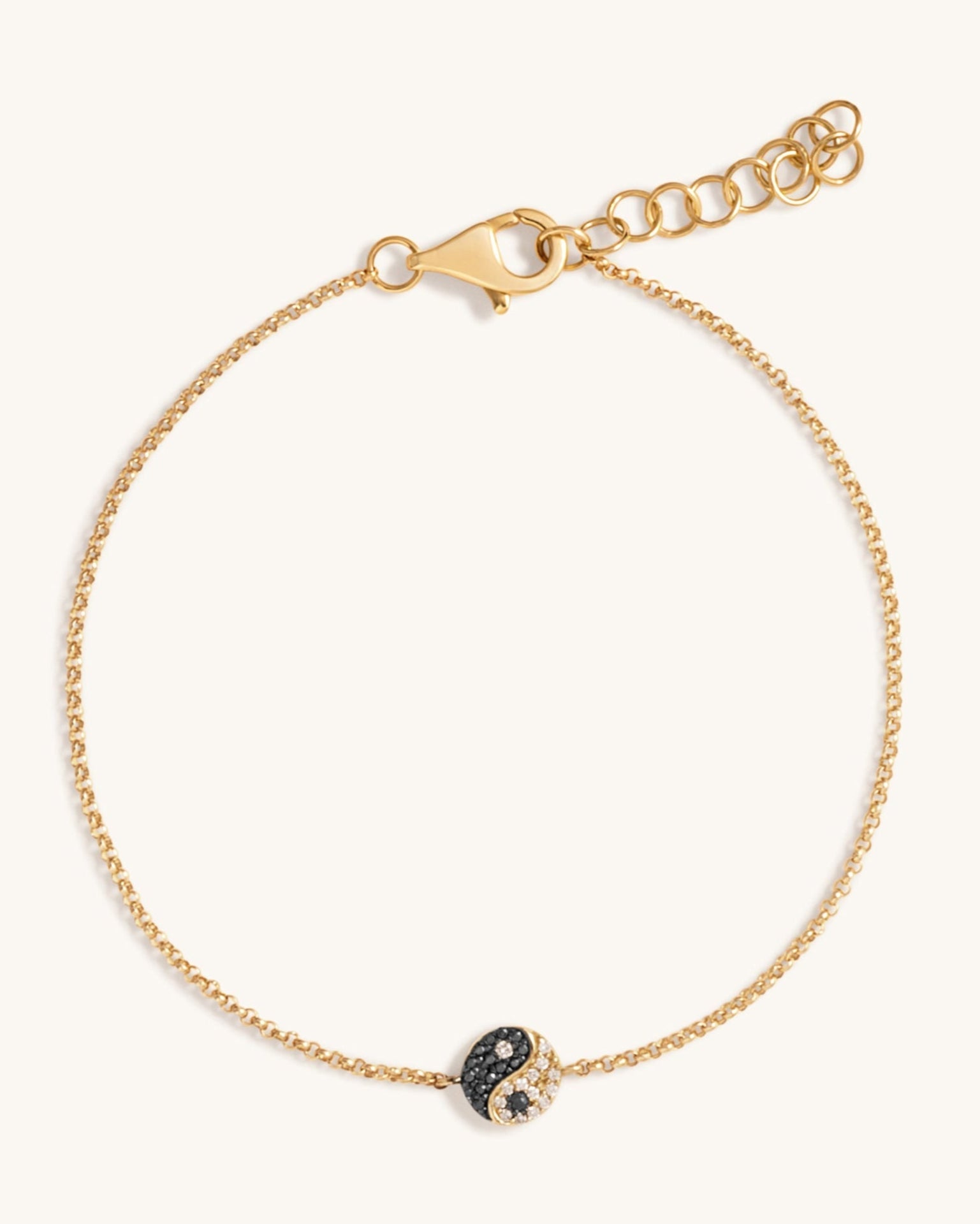 Diamond Yin & Yang Bracelet - Sparkle Society