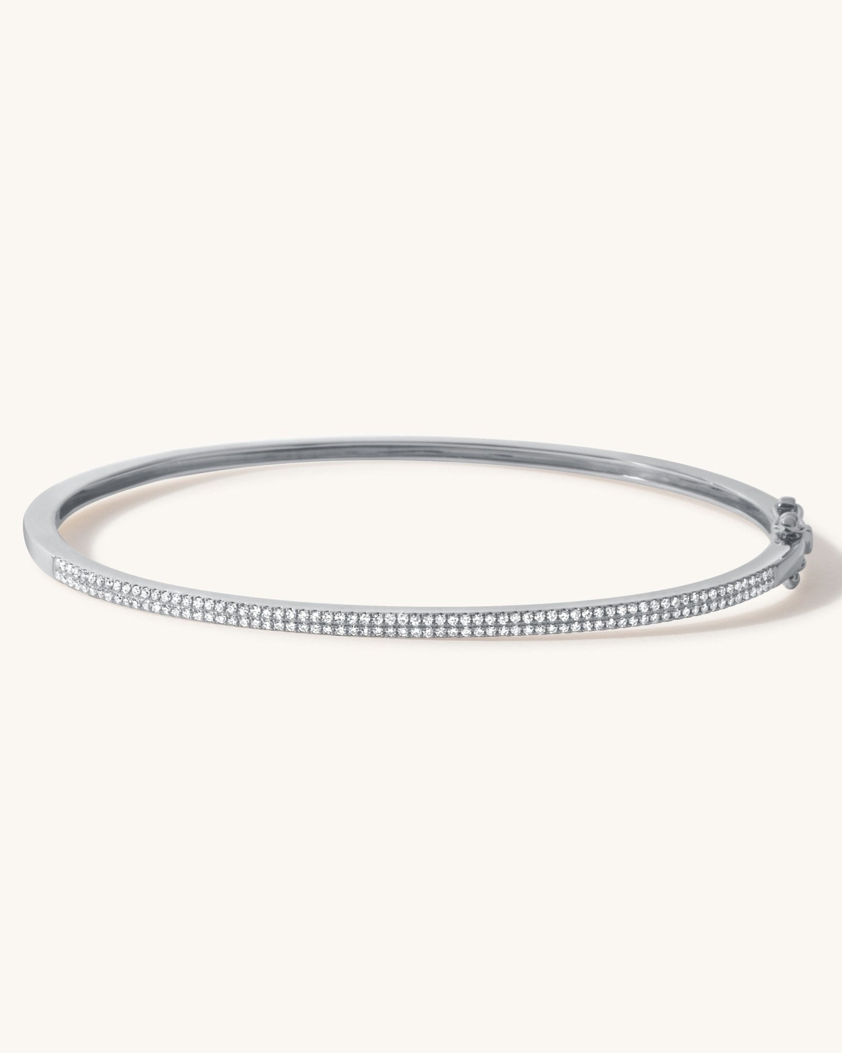 Double Row Diamond Bangle - Sparkle Society