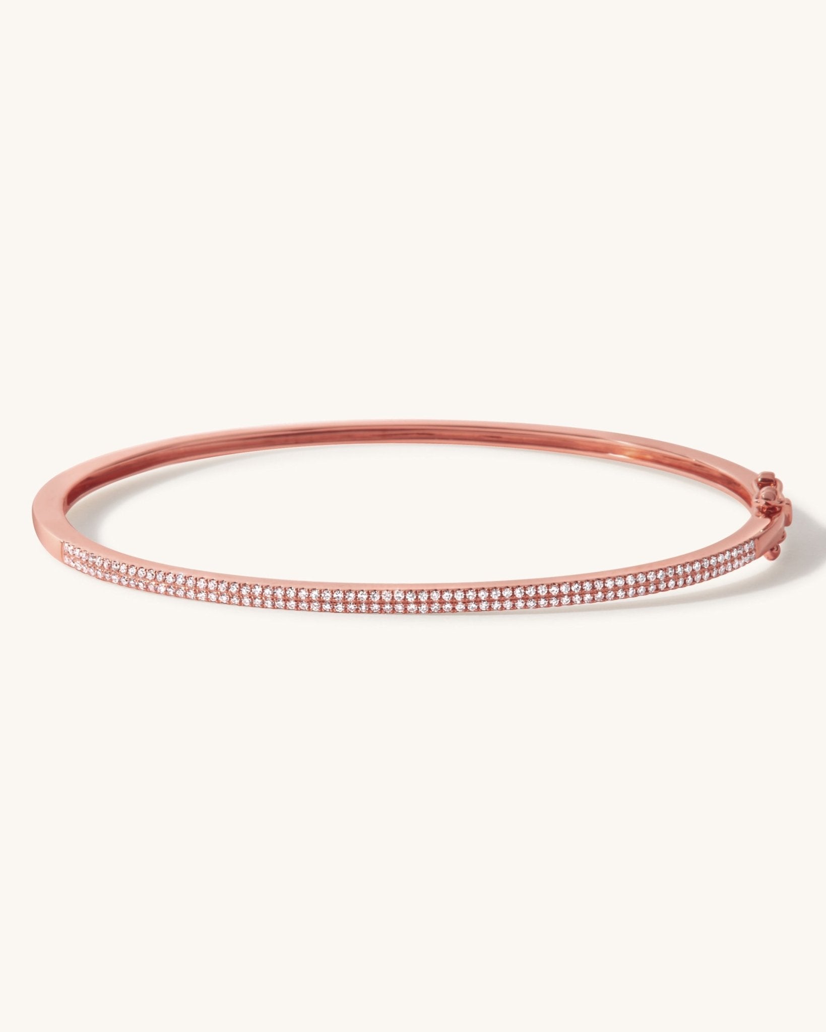 Double Row Diamond Bangle - Sparkle Society