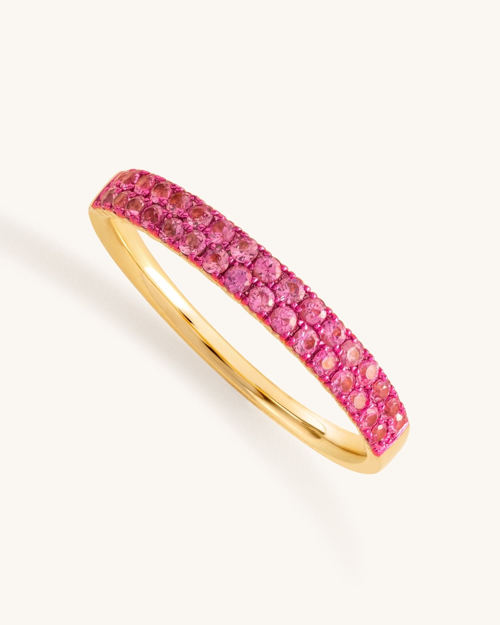 Double Row Gemstone Ring - Sparkle Society