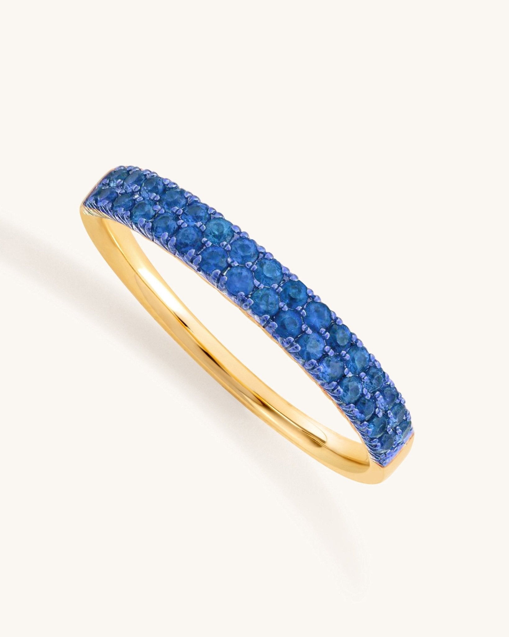 Double Row Gemstone Ring - Sparkle Society