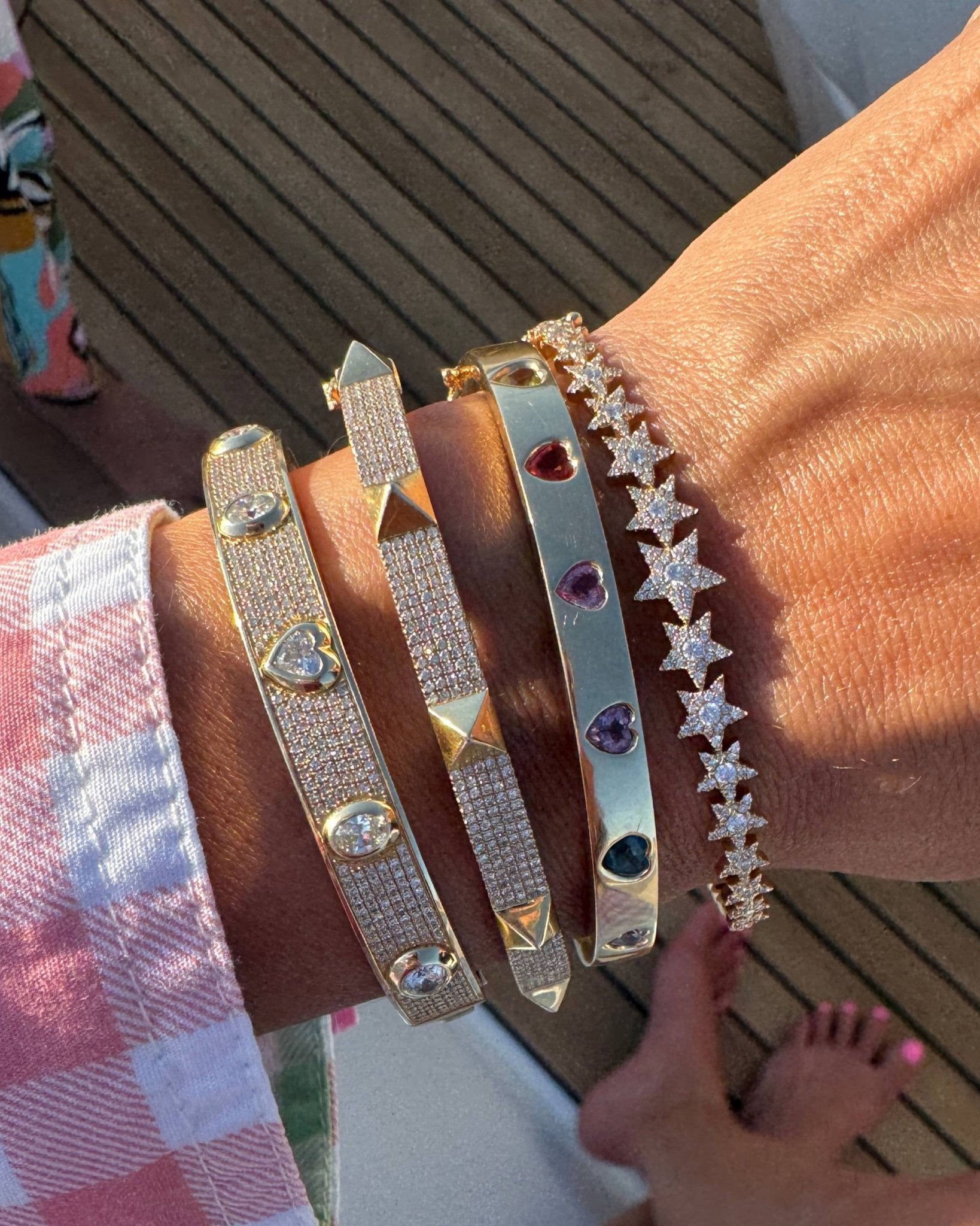 Fancy Diamond Bangle - Sparkle Society