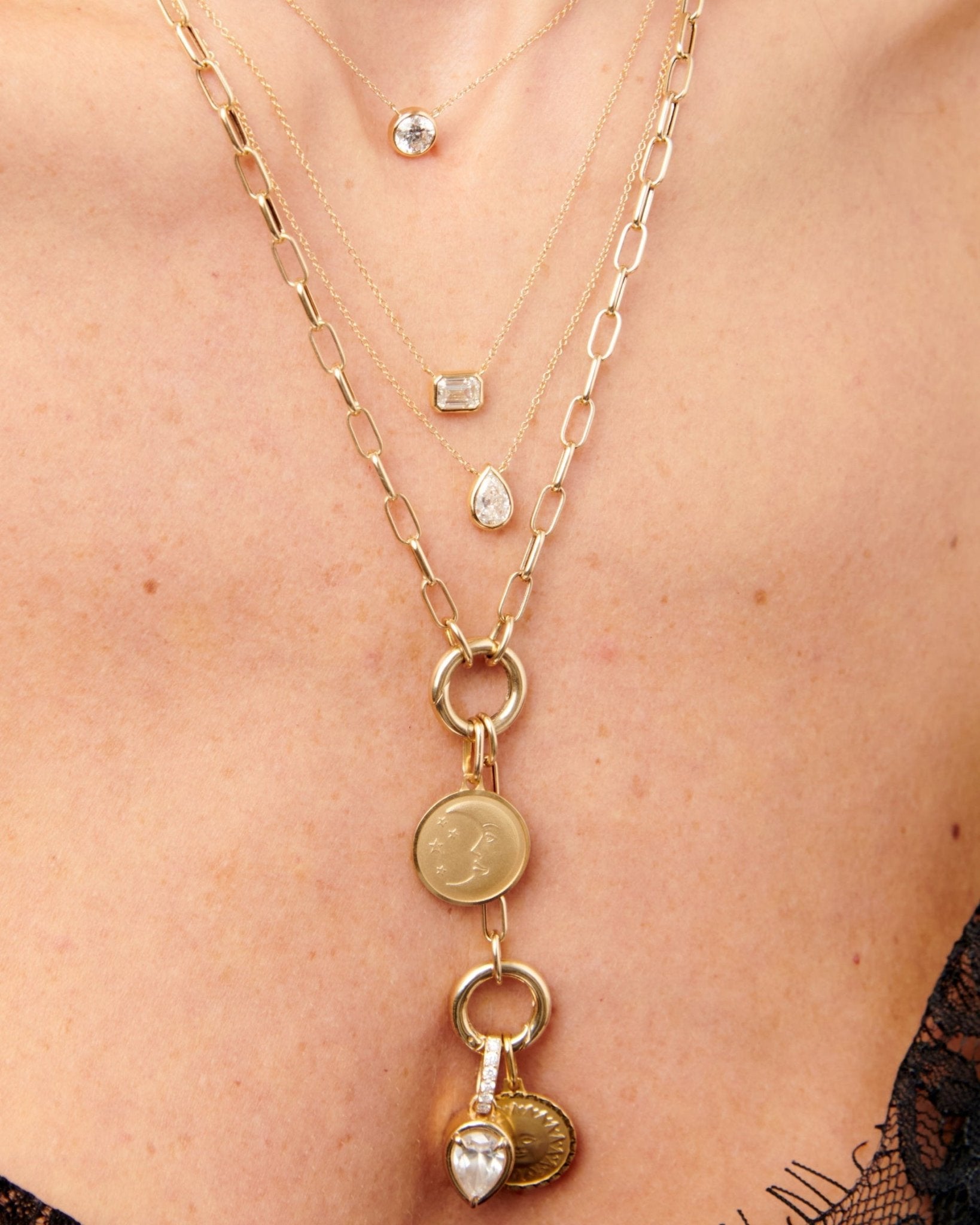 Fancy Diamond Shape Necklace - Sparkle Society