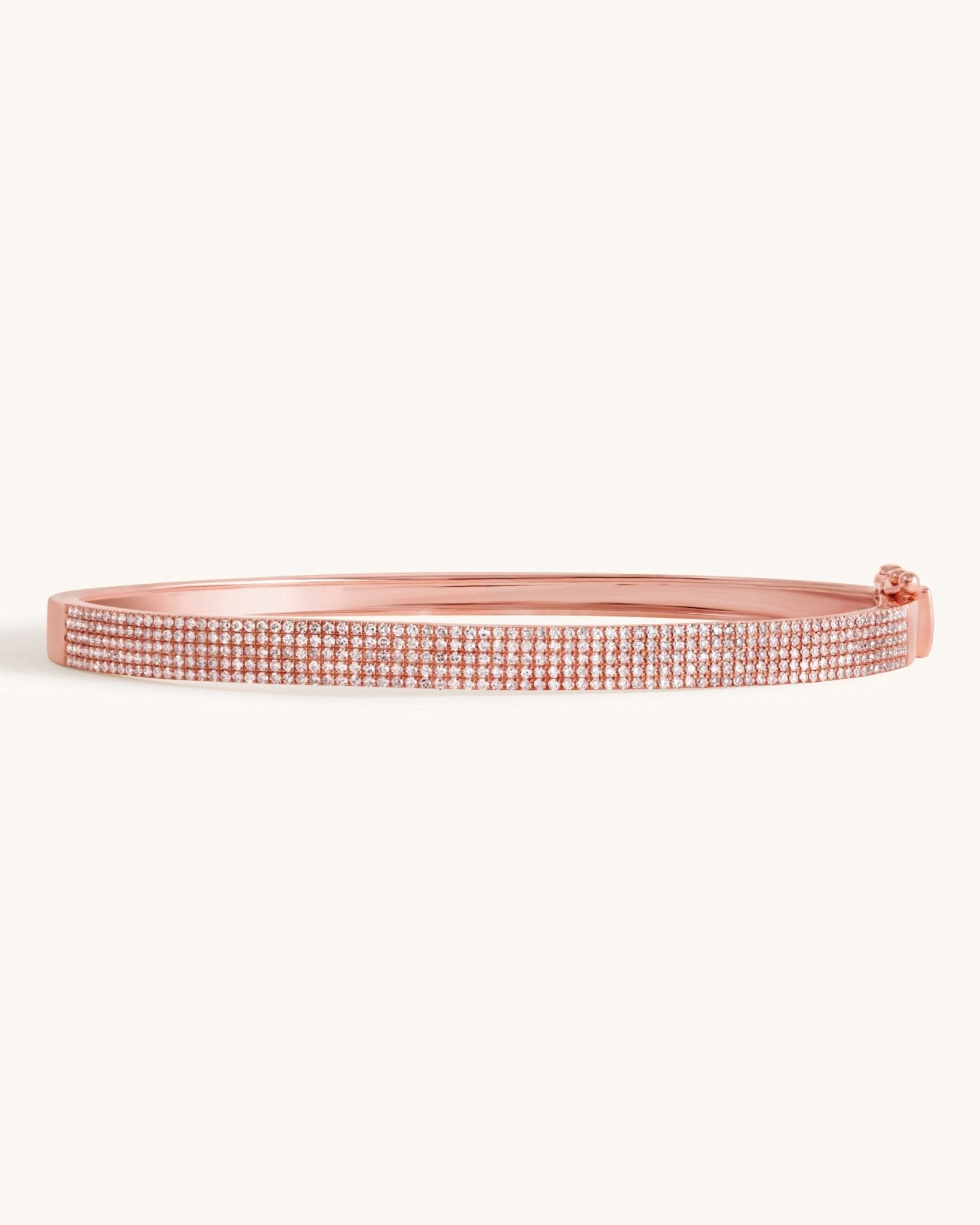 Five Row Diamond Bangle - Sparkle Society