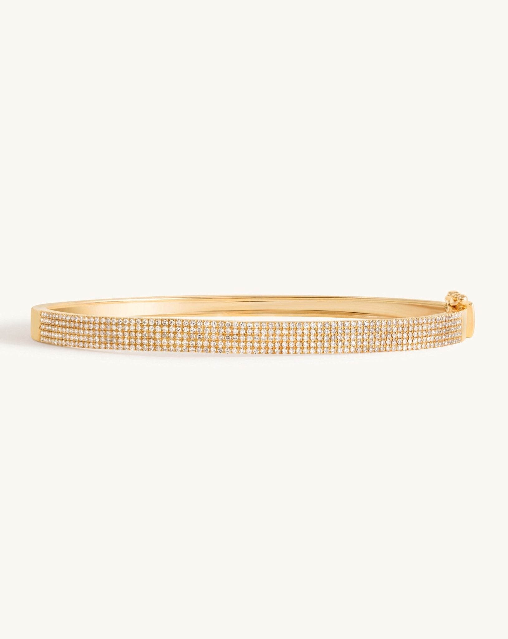 Five Row Diamond Bangle - Sparkle Society