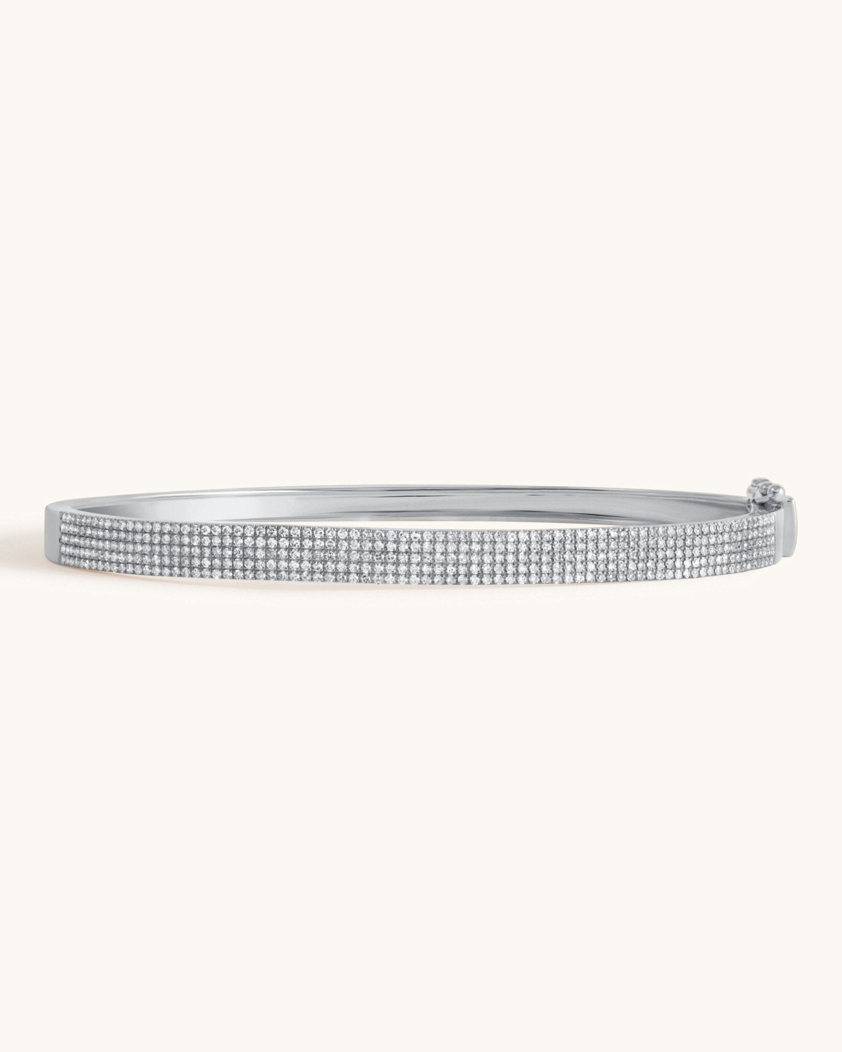 Five Row Diamond Bangle - Sparkle Society