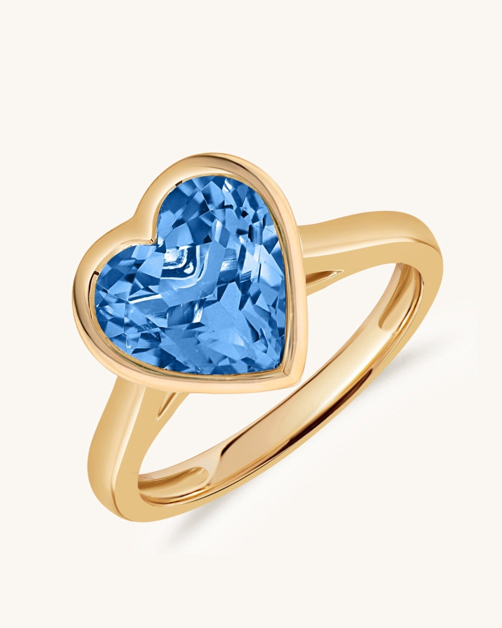 Gemstone Heart Shape Ring - Sparkle Society