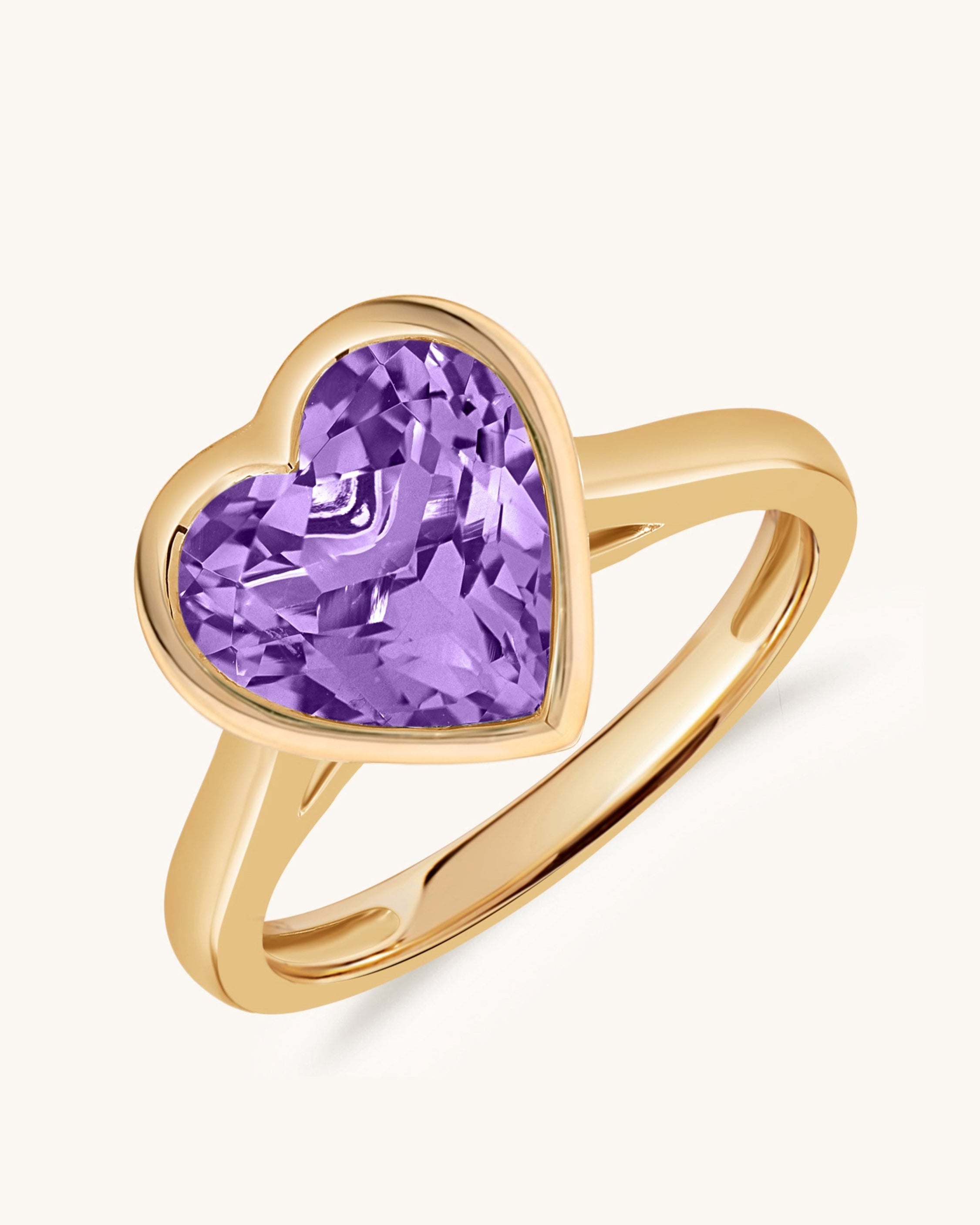 Gemstone Heart Shape Ring - Sparkle Society