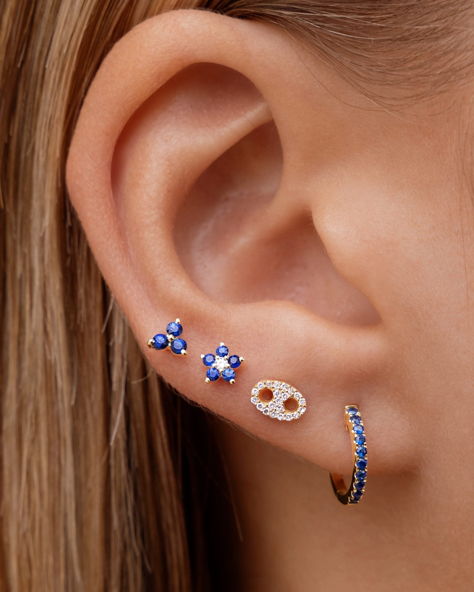 Gemstone Trio Studs - Sparkle Society
