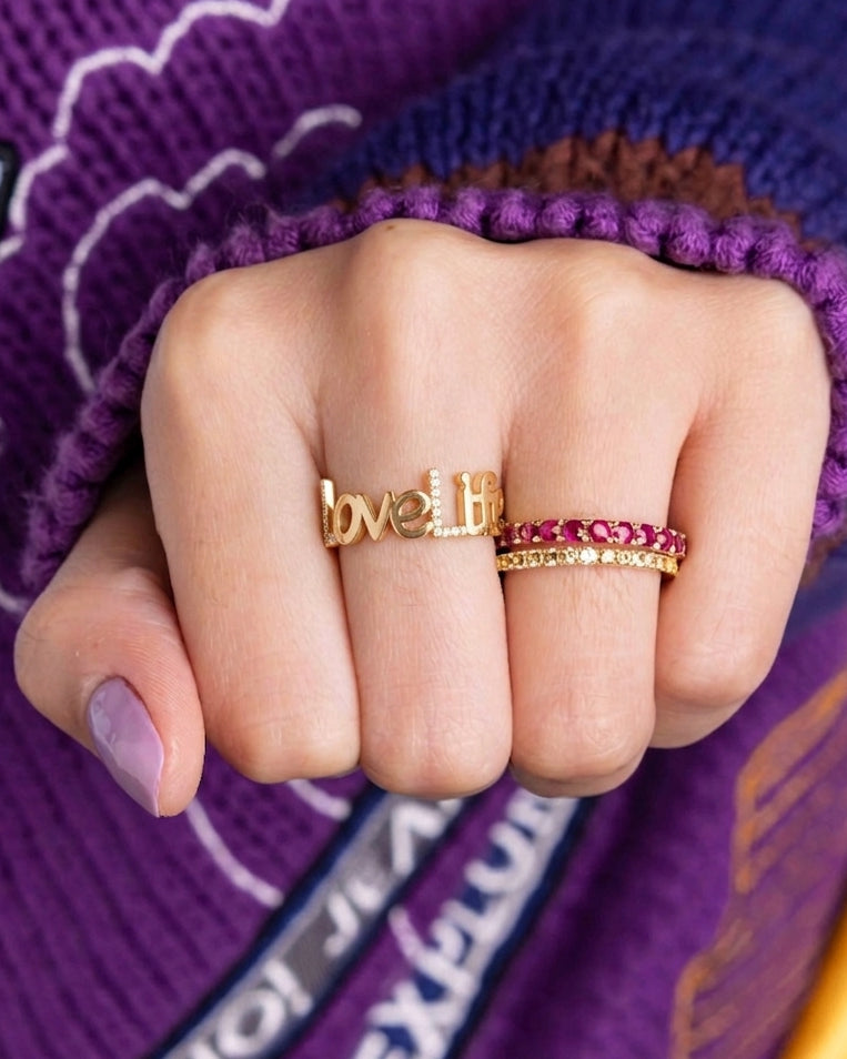 Gold and Diamond Custom Ring - Sparkle Society